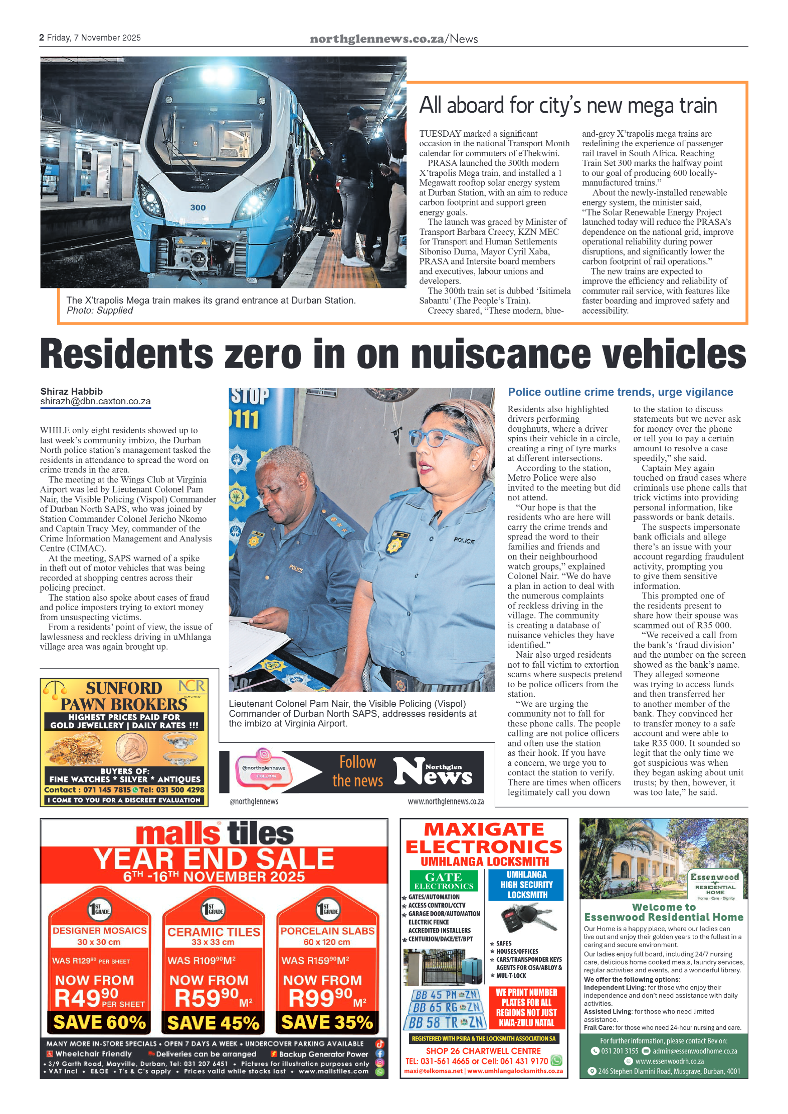 Northglen News 07 November 2025 page 2