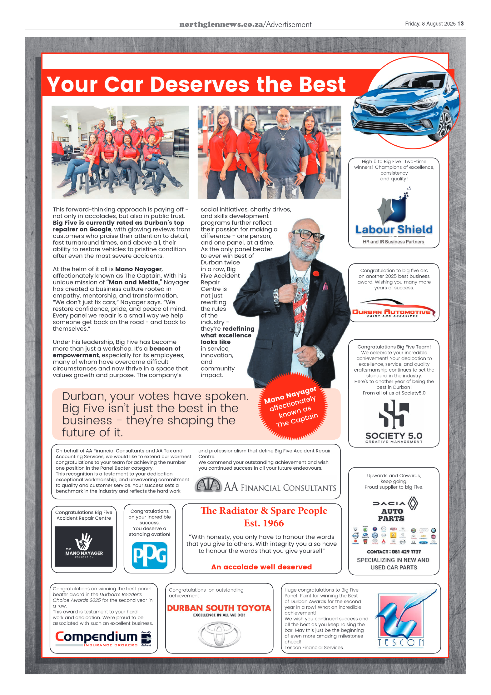 Northglen News 08 August 2025 page 13