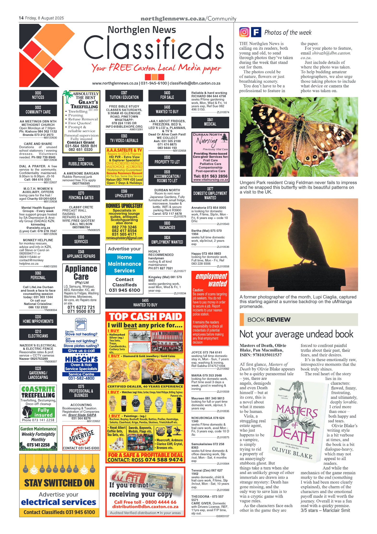 Northglen News 08 August 2025 page 14