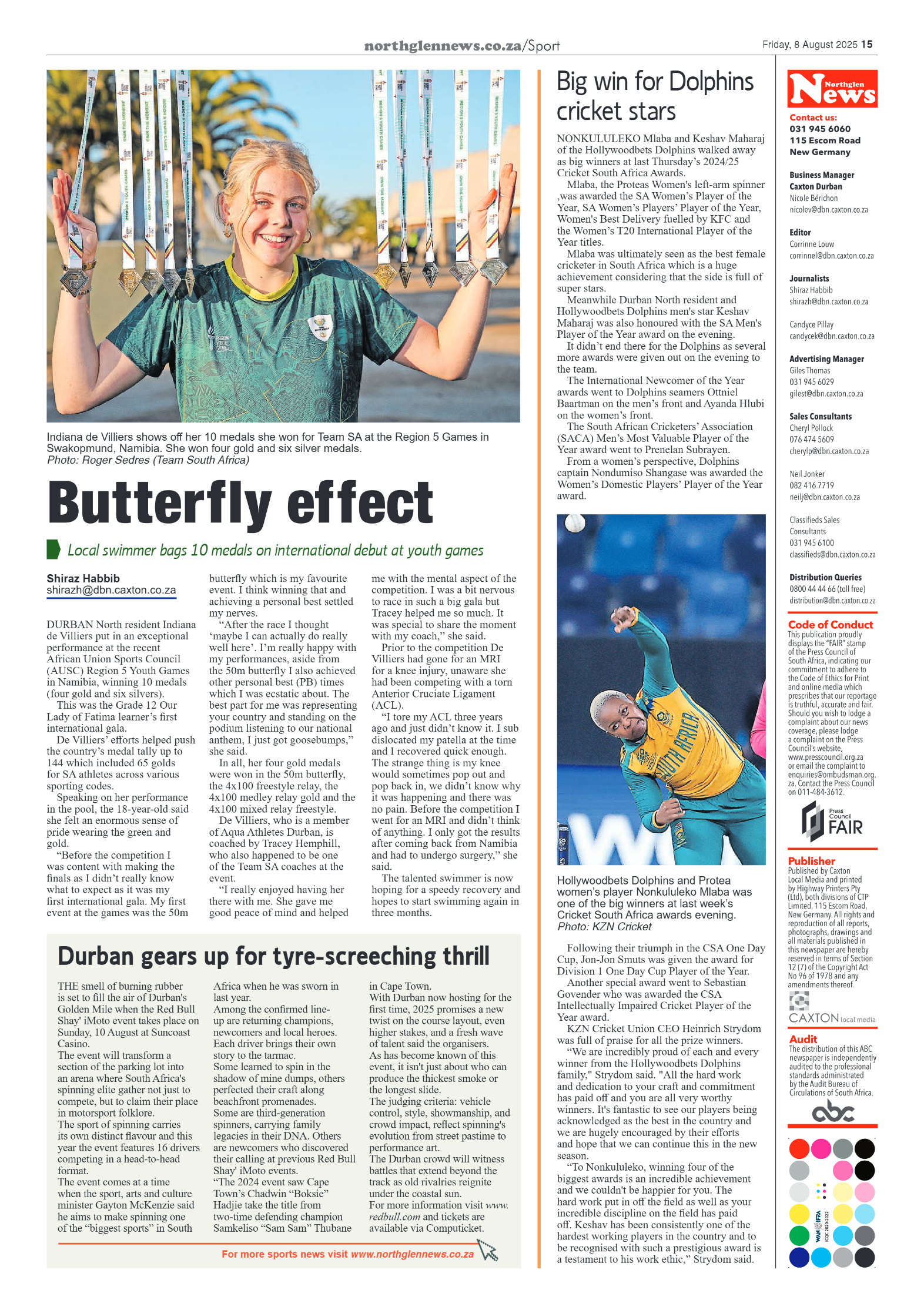 Northglen News 08 August 2025 page 15