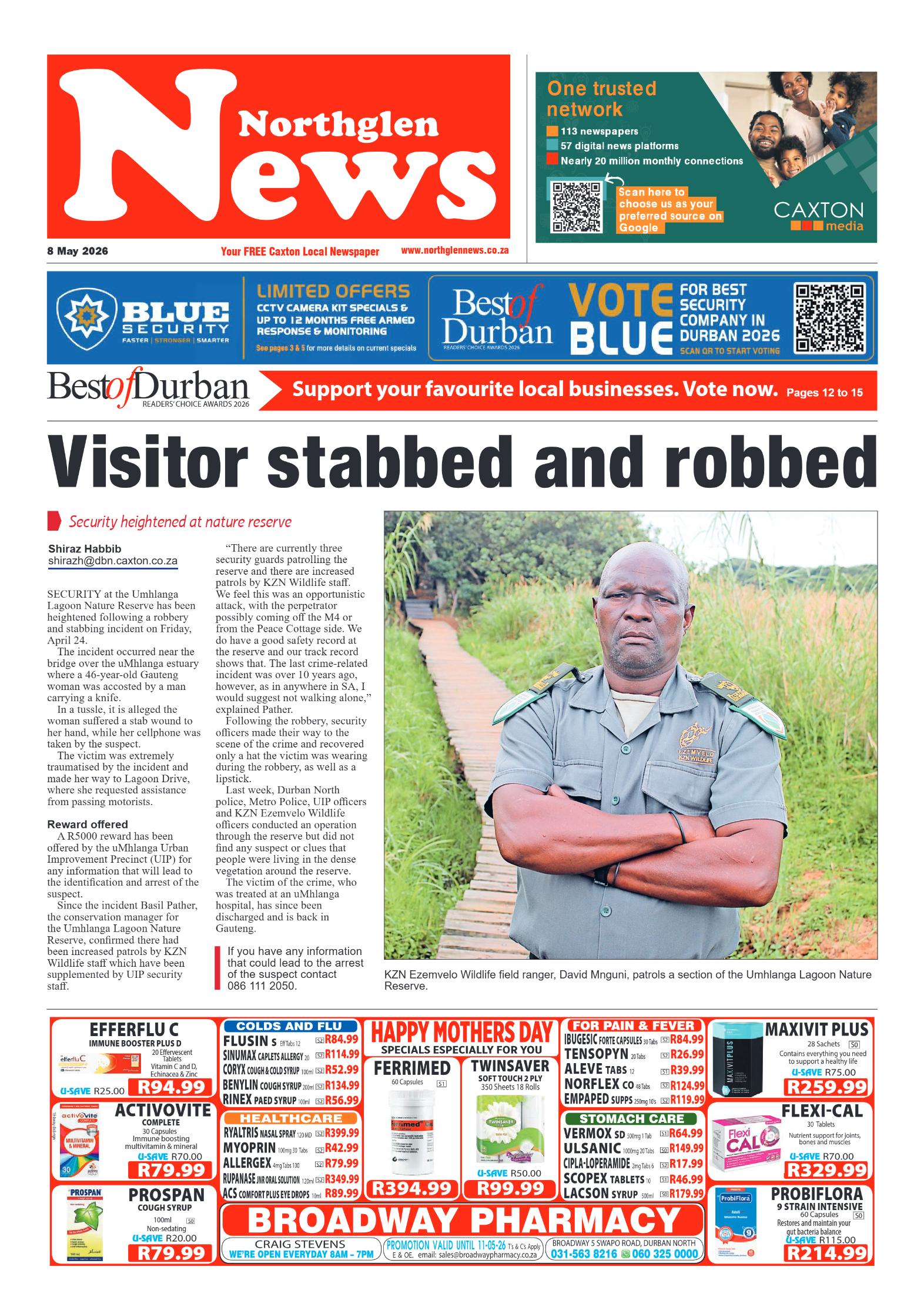 Northglen News 08 May 2026 page 1
