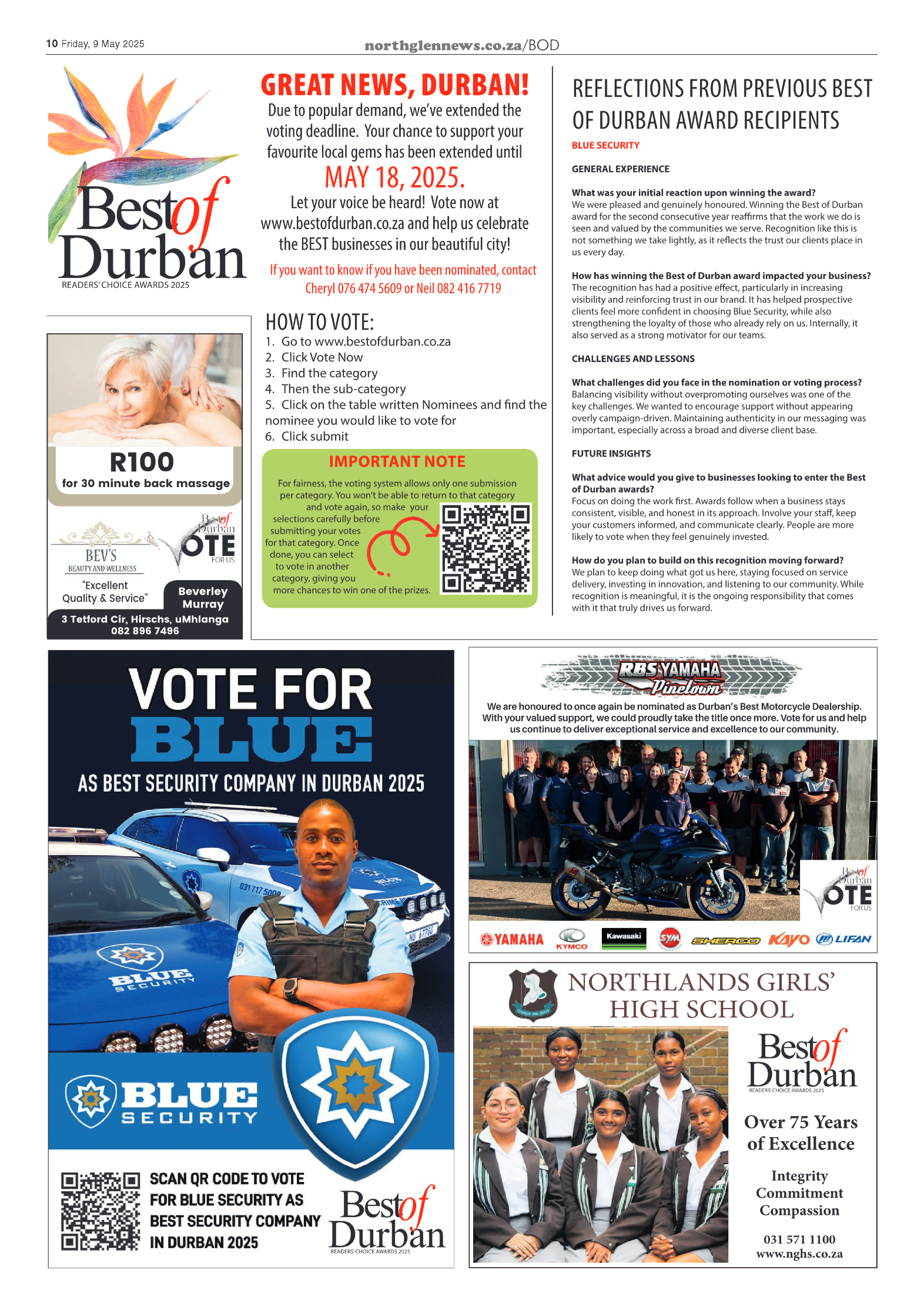 Northglen News 09 May 2025 page 10