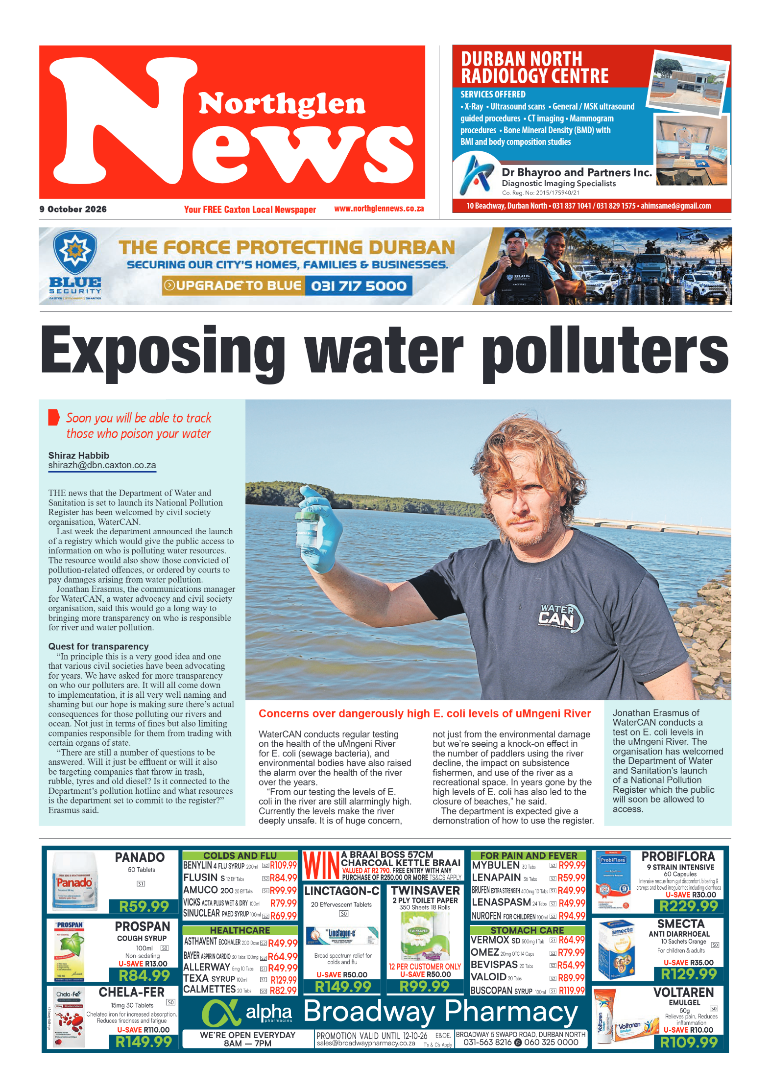 Northglen News 09 October 2026 page 1