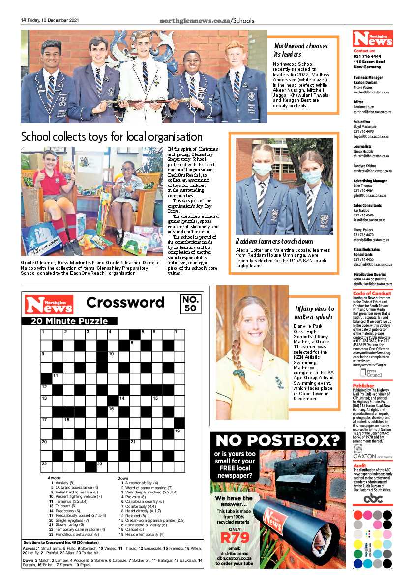 Northglen News 10 December 2021 page 14