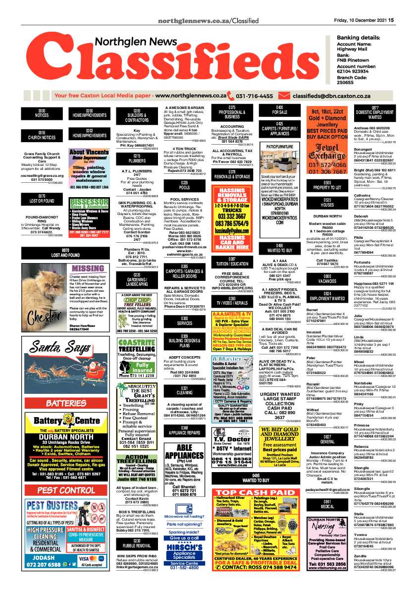 Northglen News 10 December 2021 page 15