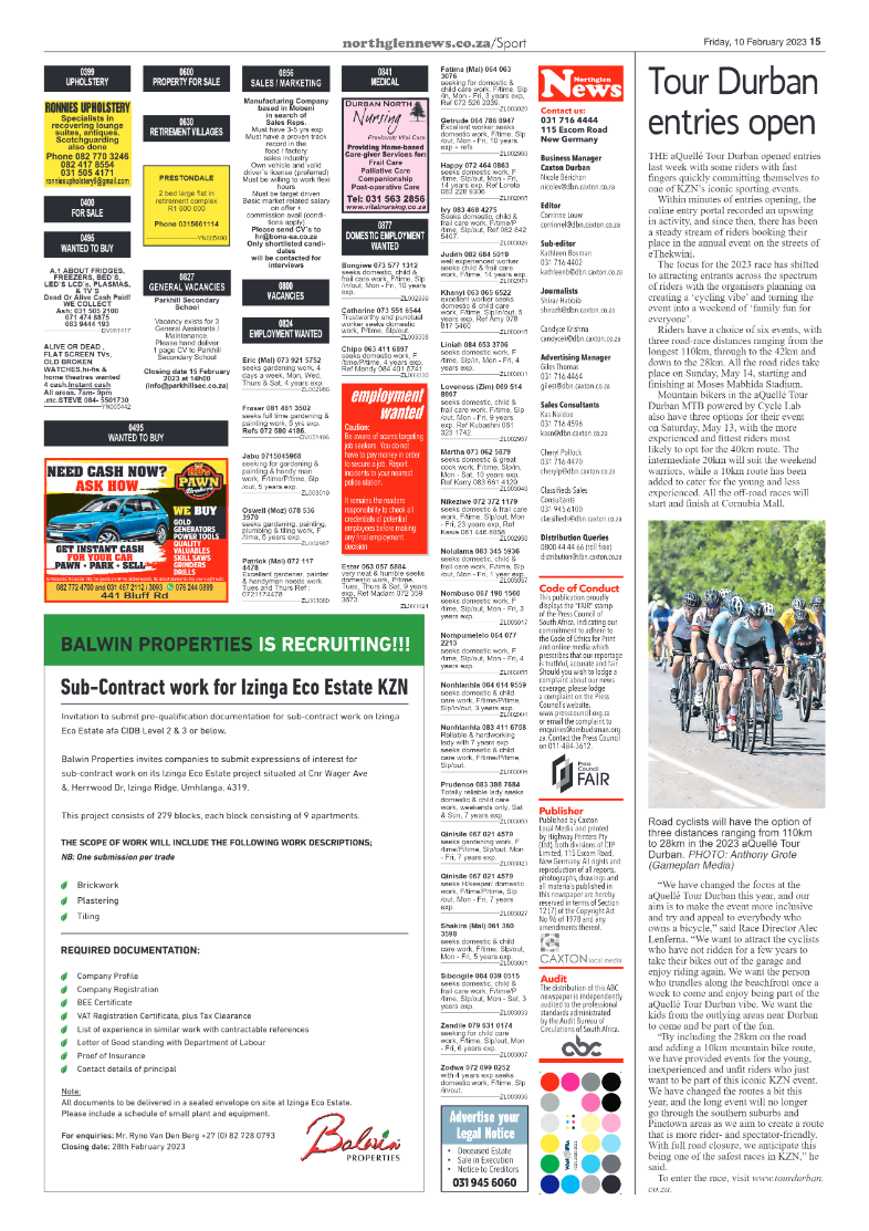 Northglen News 10 February 2023 page 15