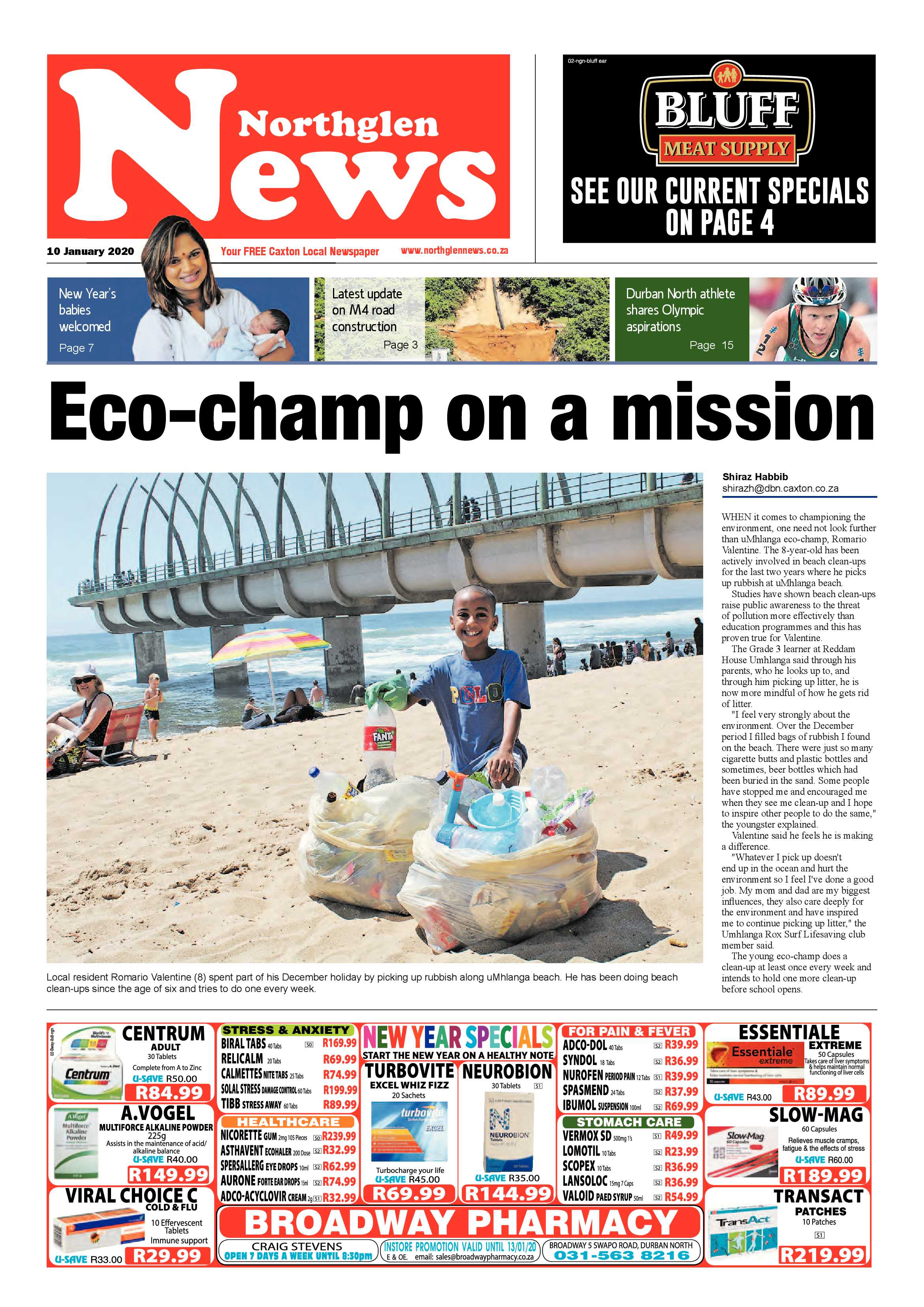 Northglen News 10 January 2020 page 1