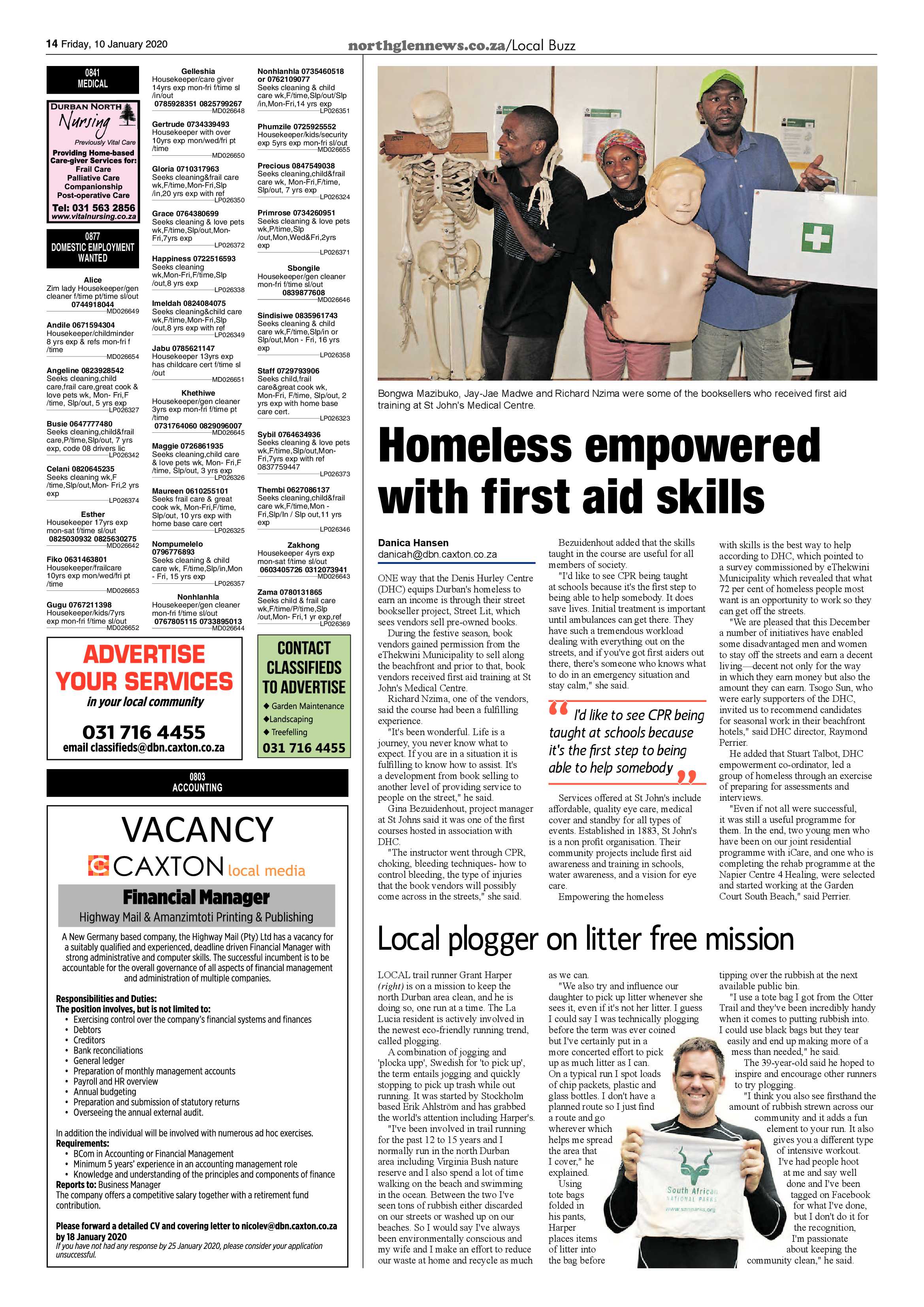 Northglen News 10 January 2020 page 14