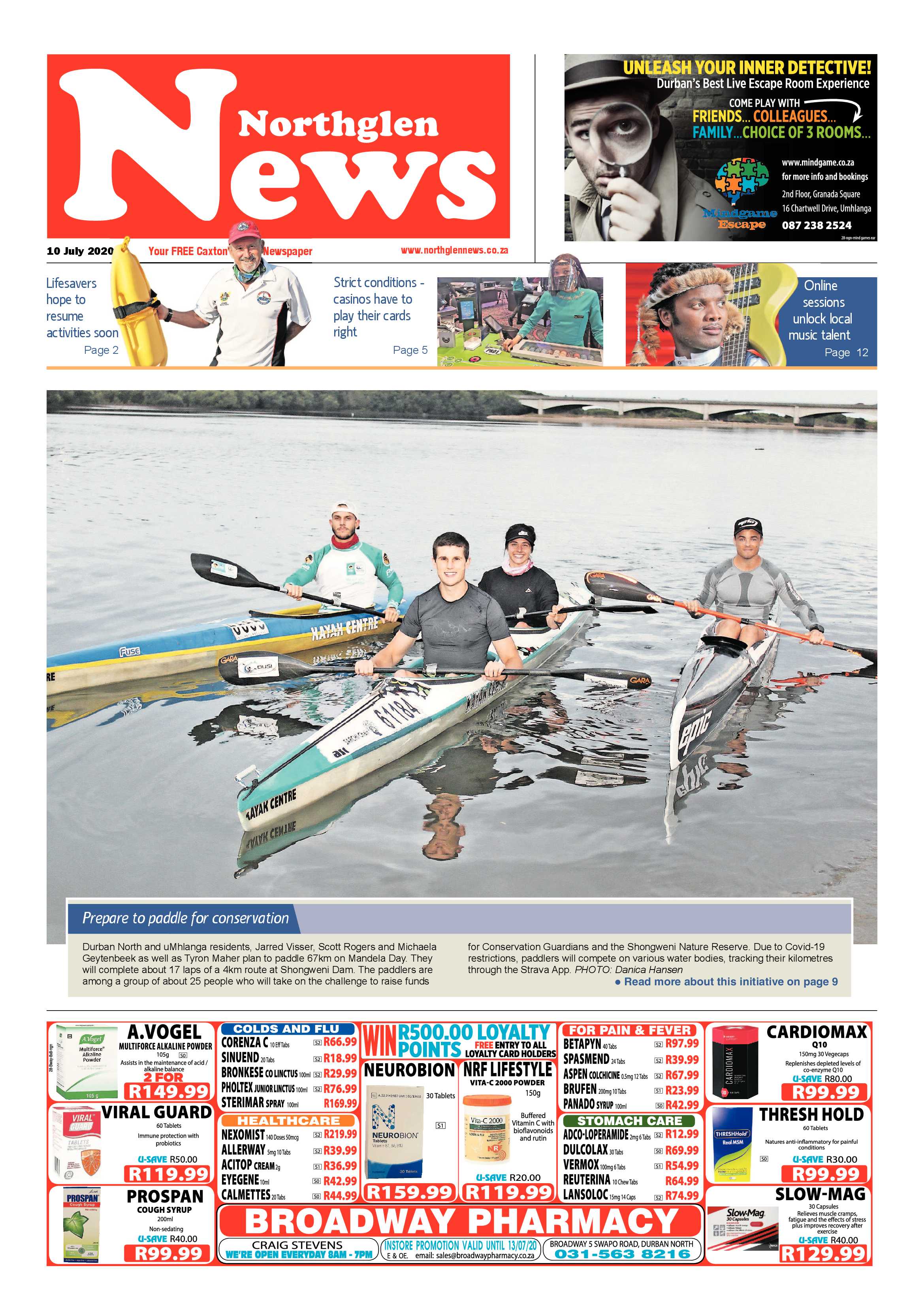 Northglen News 10 July 2020 page 1