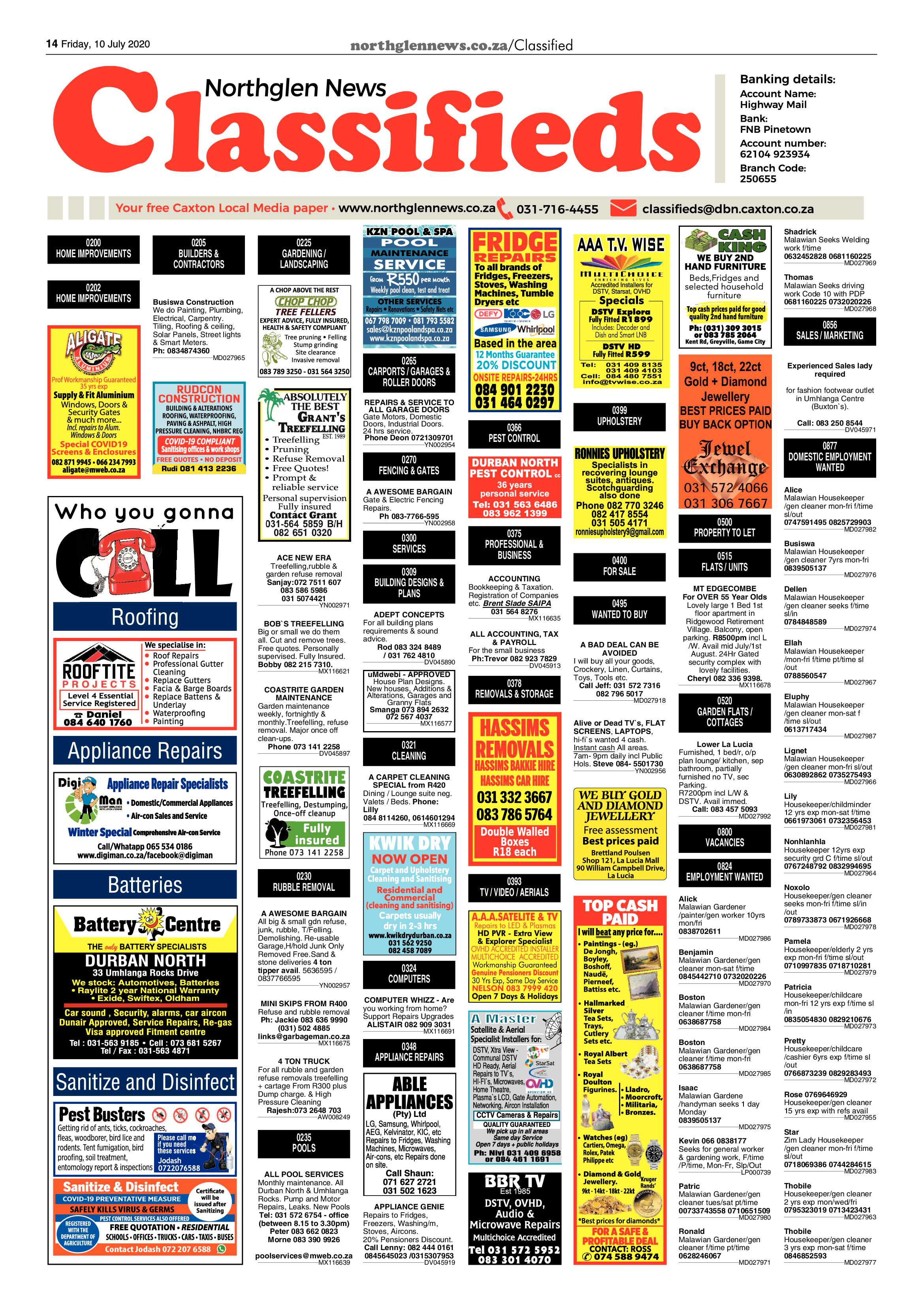 Northglen News 10 July 2020 page 14