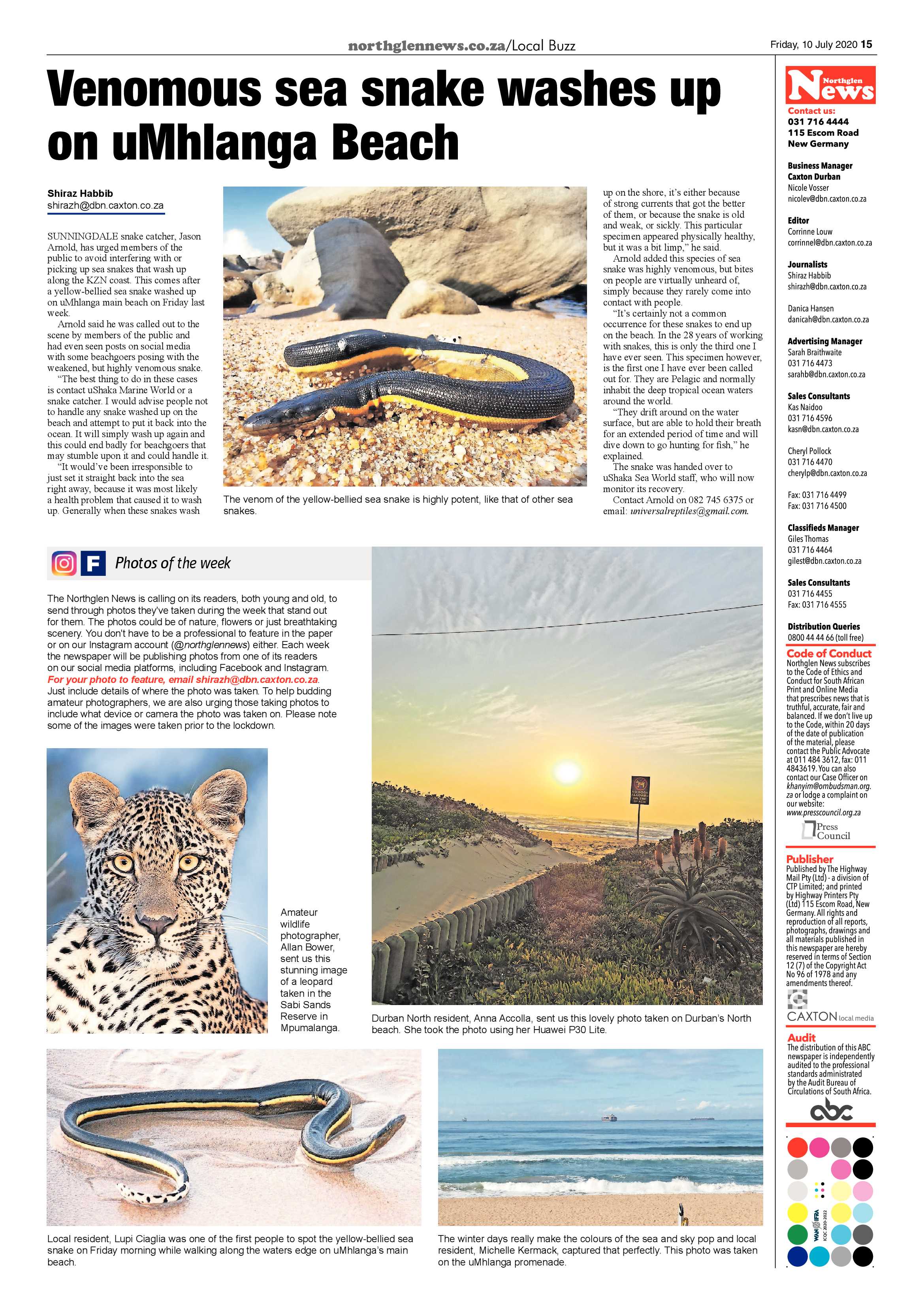 Northglen News 10 July 2020 page 15