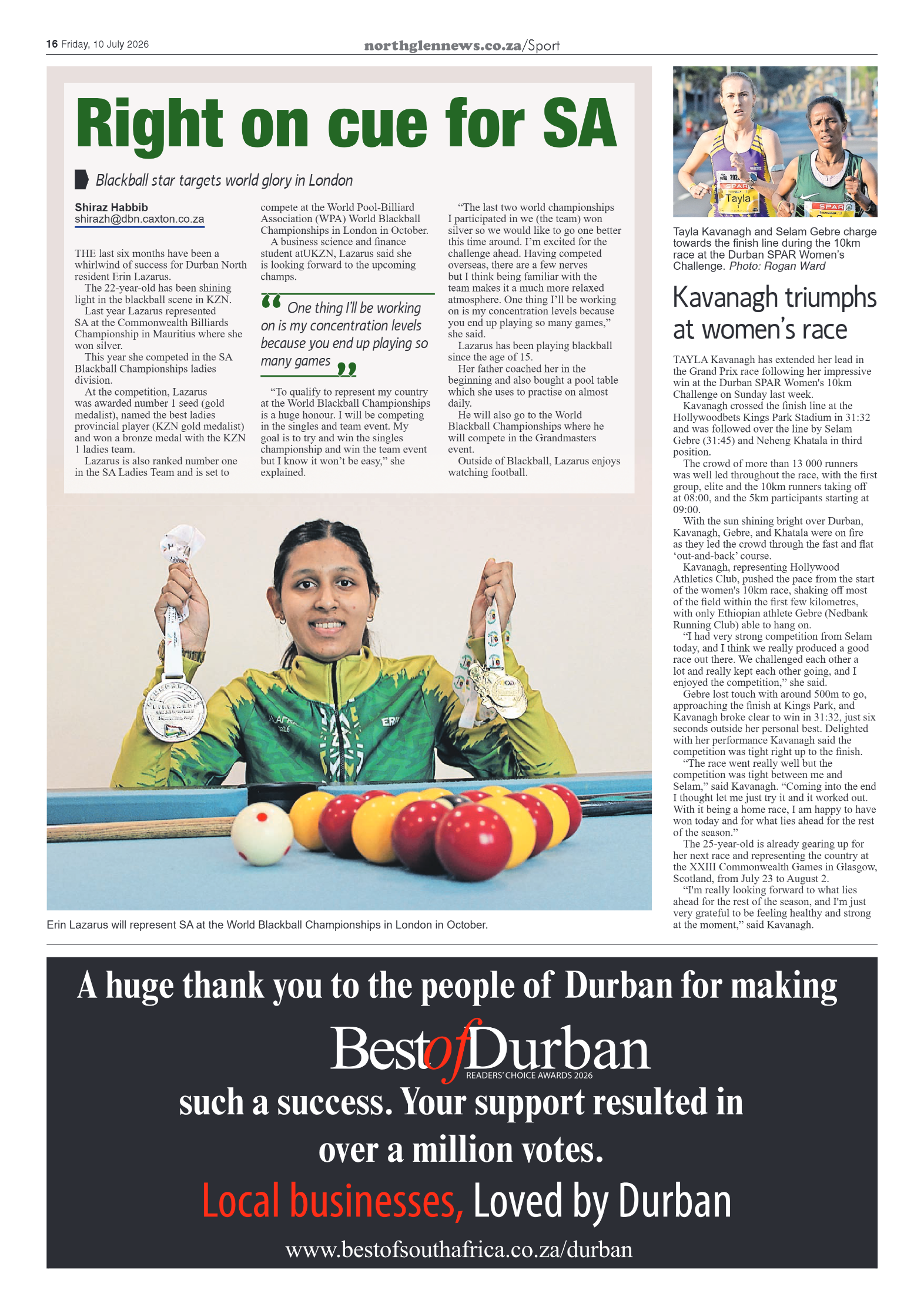 Northglen News 10 July 2026 page 16