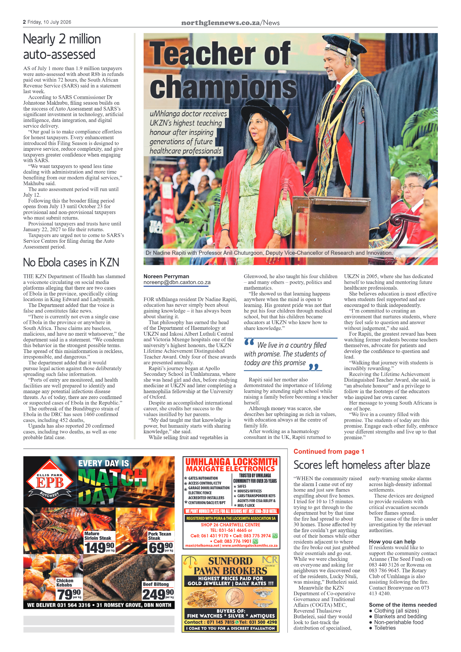 Northglen News 10 July 2026 page 2