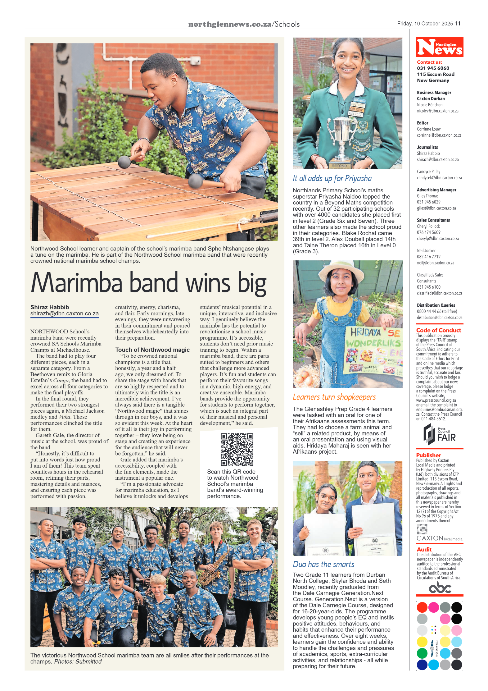 Northglen News 10 October 2025 page 11