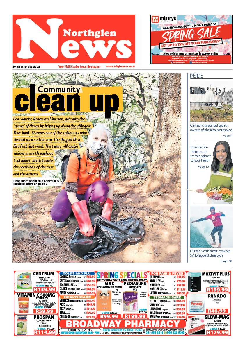 Northglen News 10 September 2021 page 1