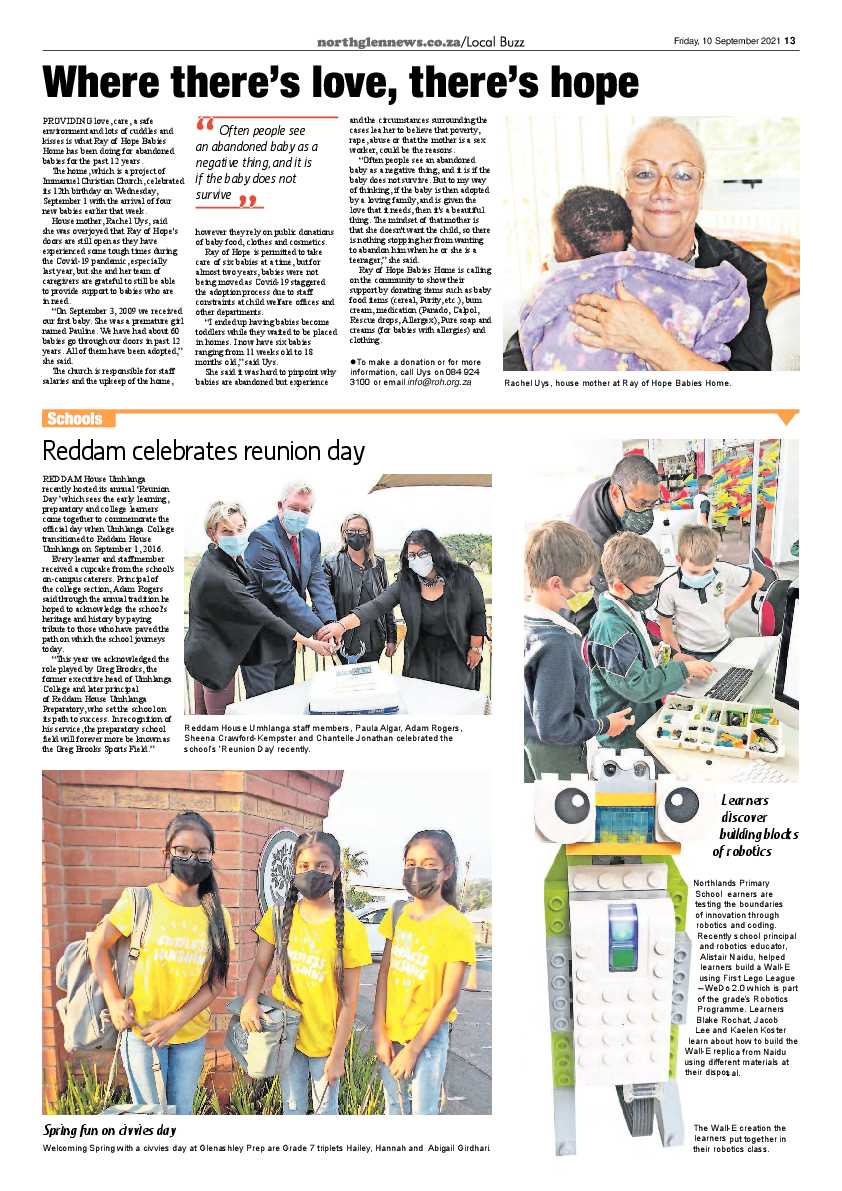 Northglen News 10 September 2021 page 13