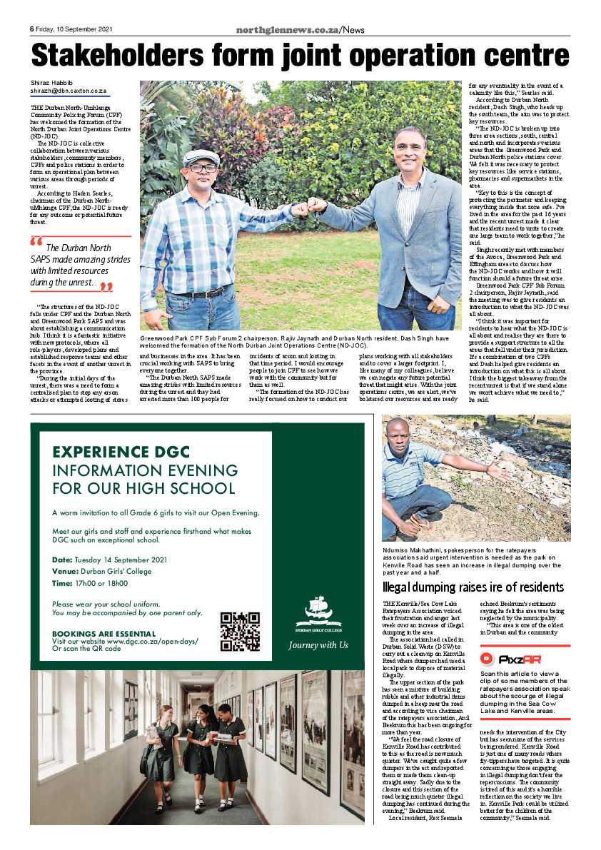 Northglen News 10 September 2021 page 6
