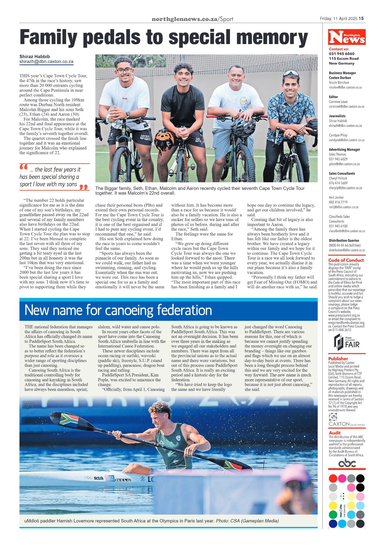 Northglen News 11 April 2025 page 15