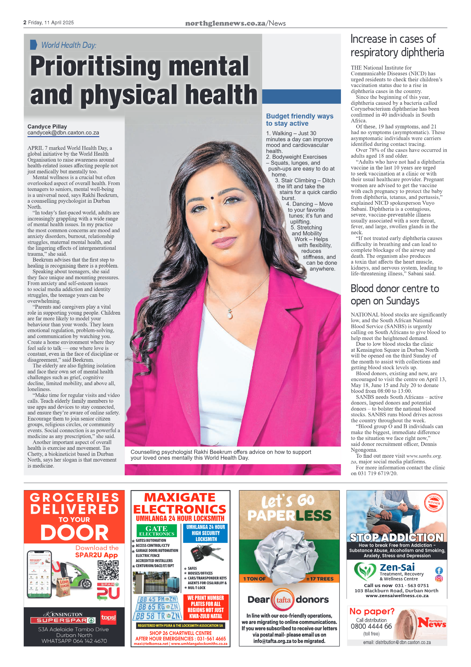 Northglen News 11 April 2025 page 2
