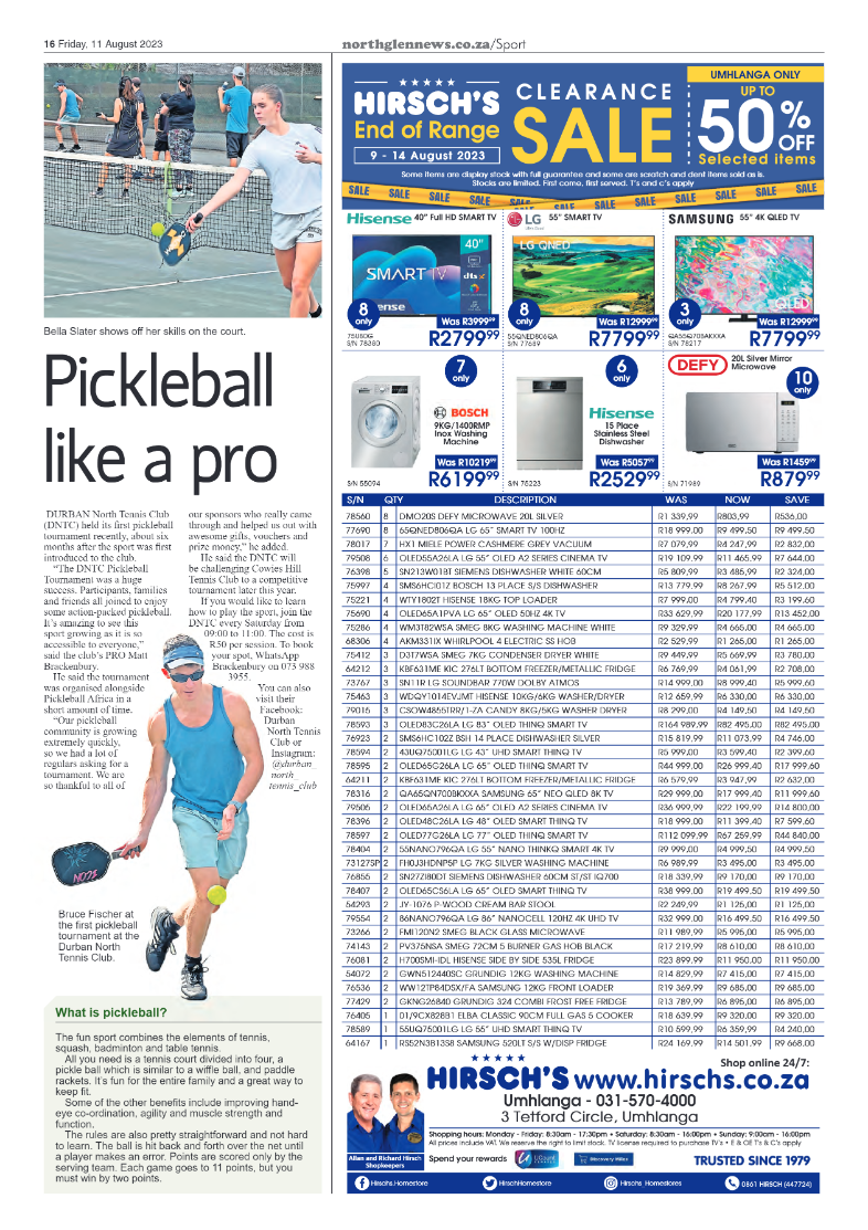 Northglen News 11 August 2023 page 16