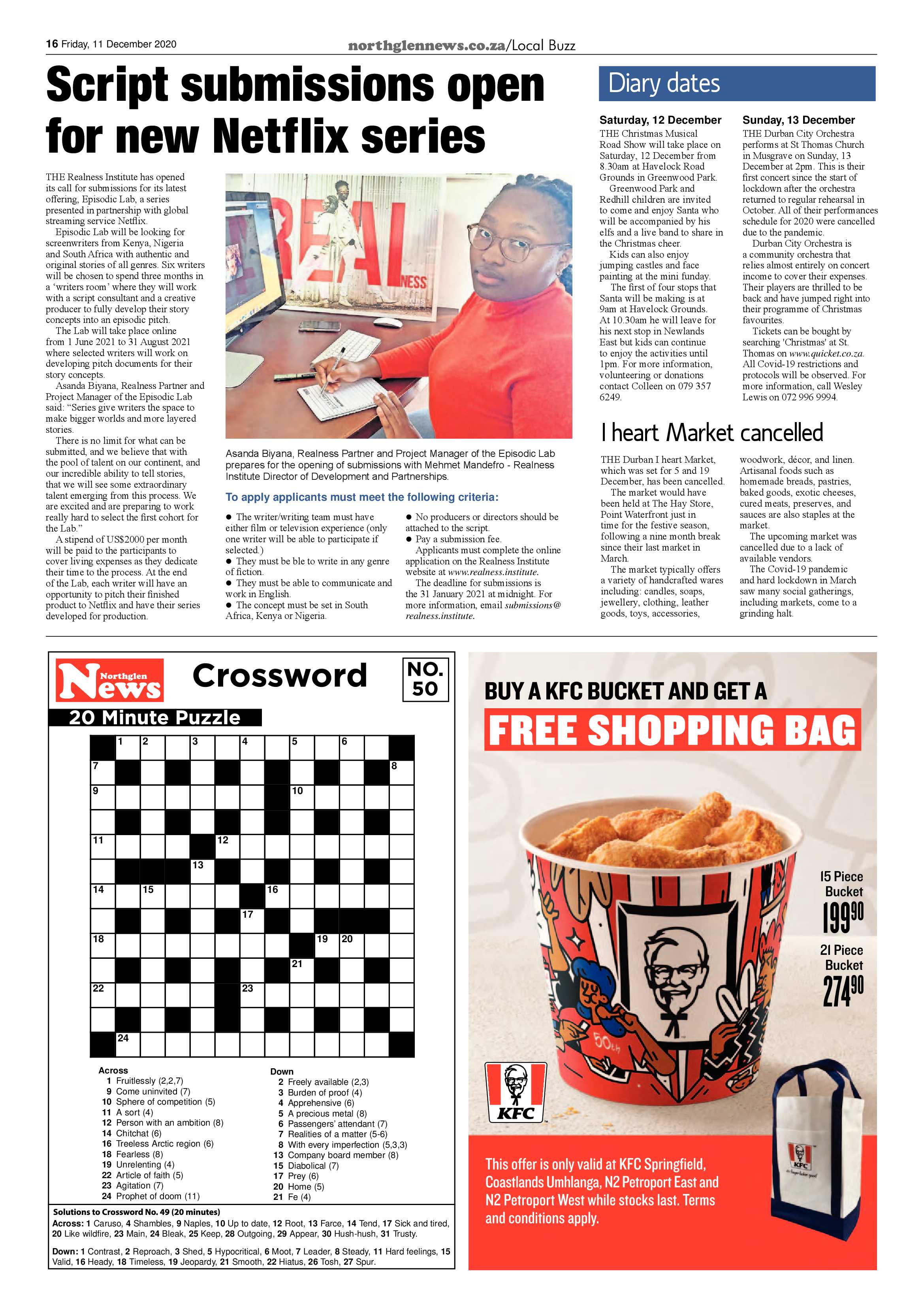 Northglen News 11 December 2020 page 16