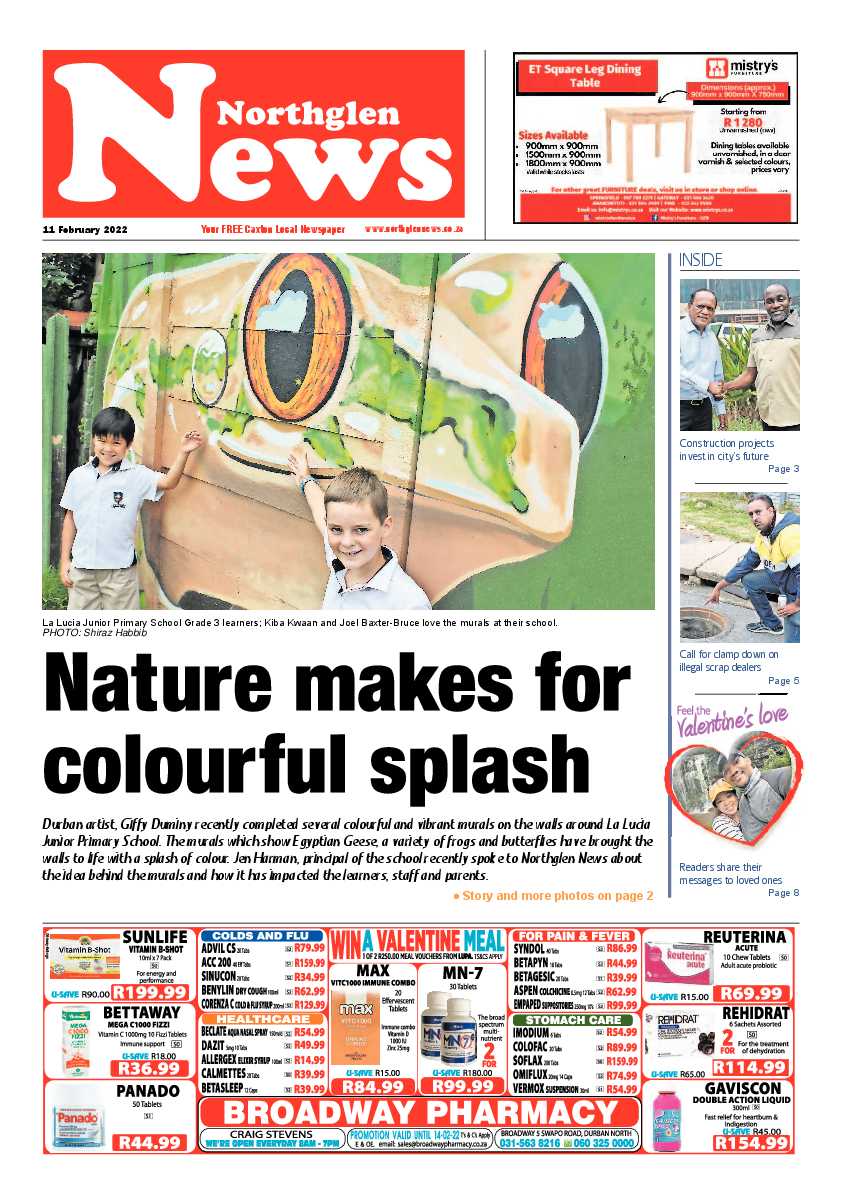 Northglen News 11 February 2022 page 1