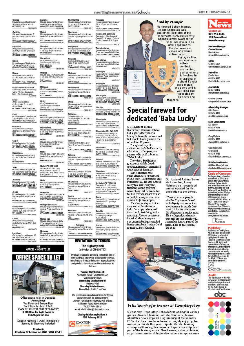 Northglen News 11 February 2022 page 11