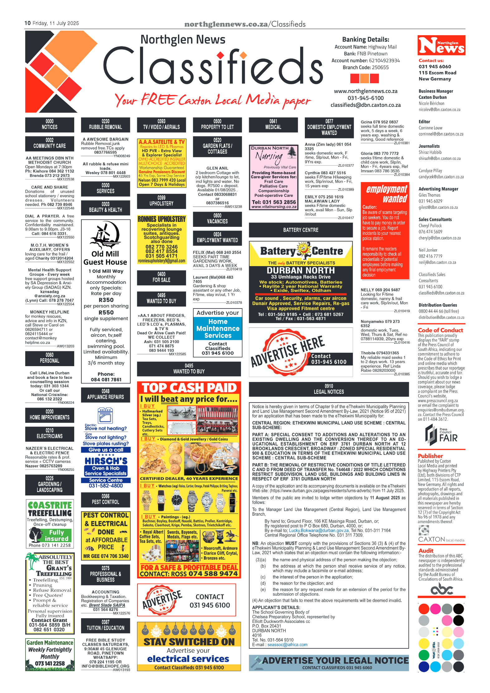 Northglen News 11 July 2025 page 10