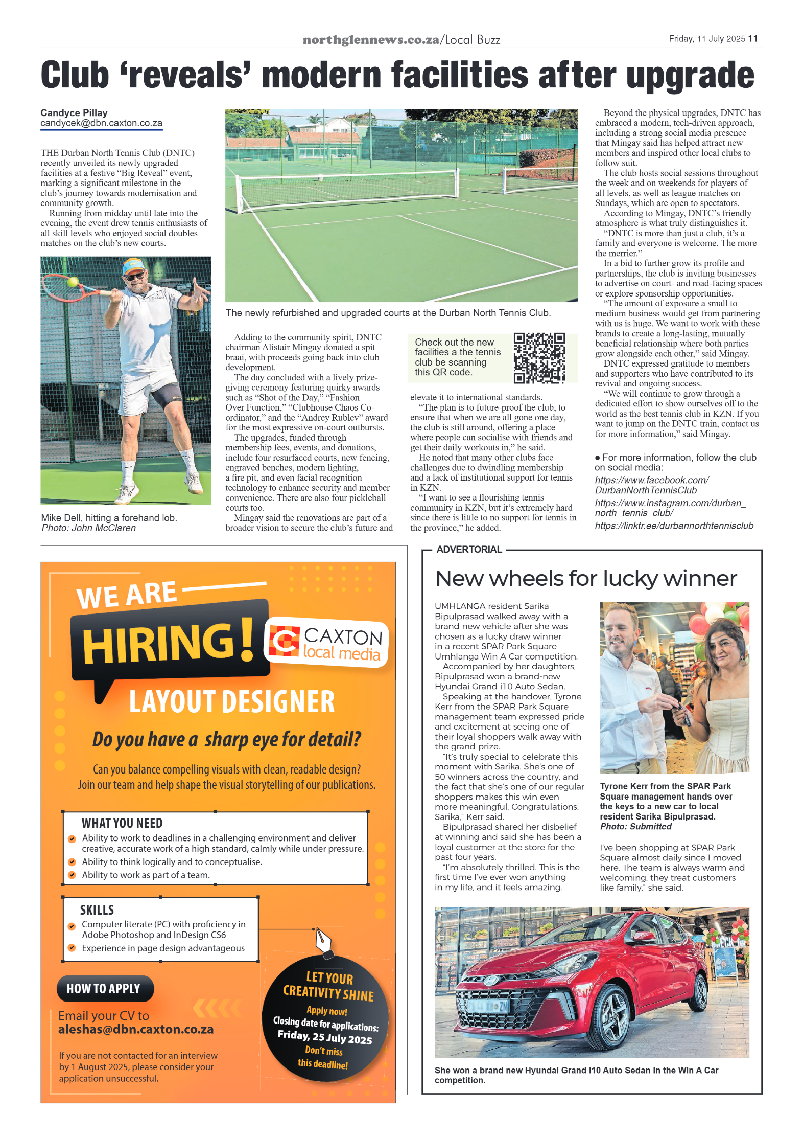 Northglen News 11 July 2025 page 11