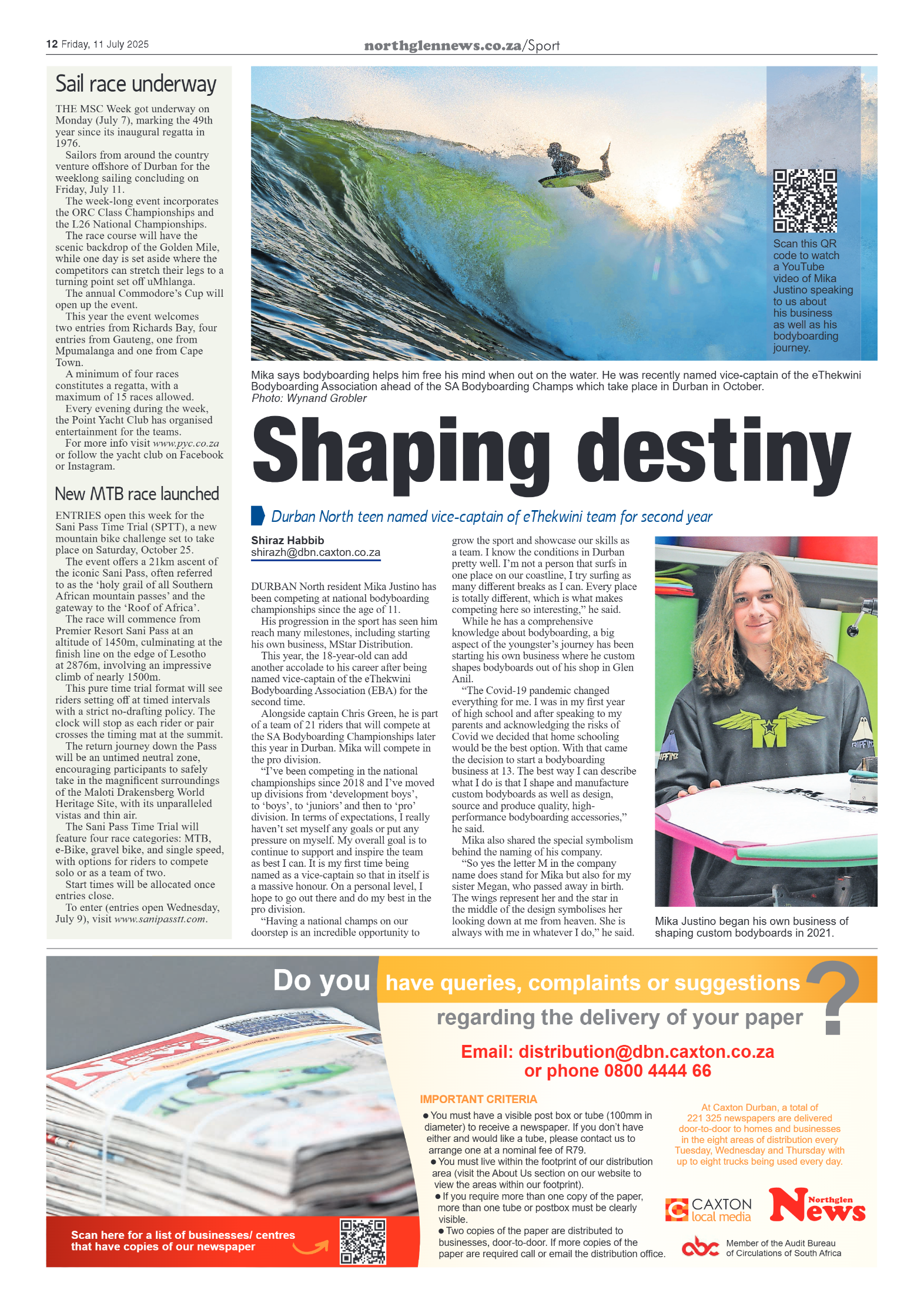 Northglen News 11 July 2025 page 12
