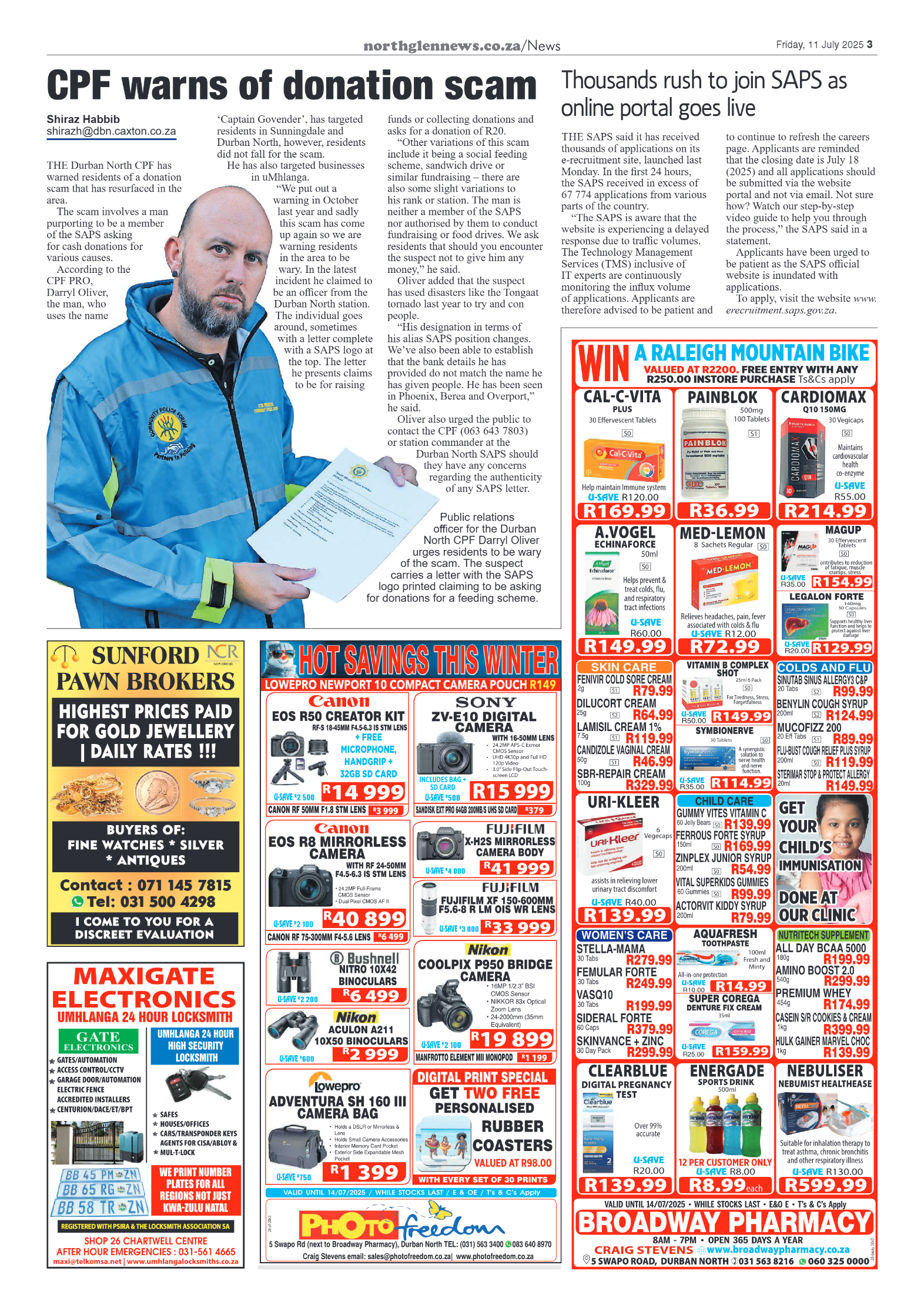 Northglen News 11 July 2025 page 3