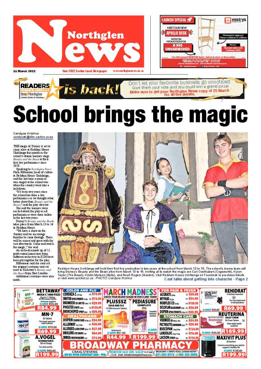 Northglen News 11 March 2022 page 1
