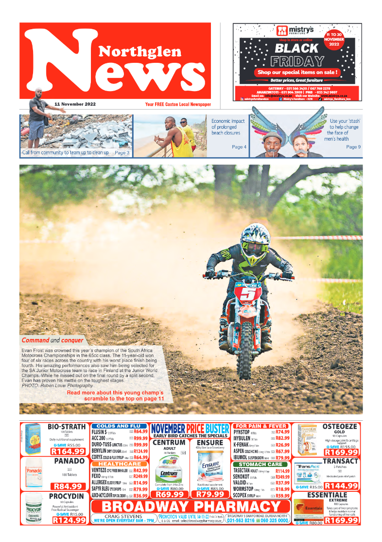 Northglen News 11 November 2022 page 1