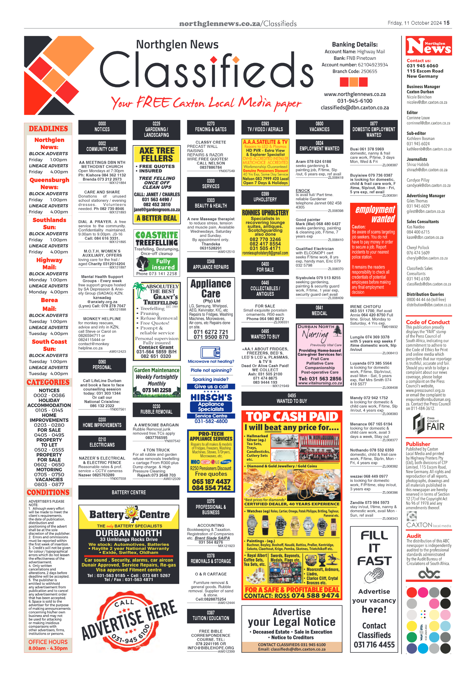 Northglen News 11 October 2024 page 15