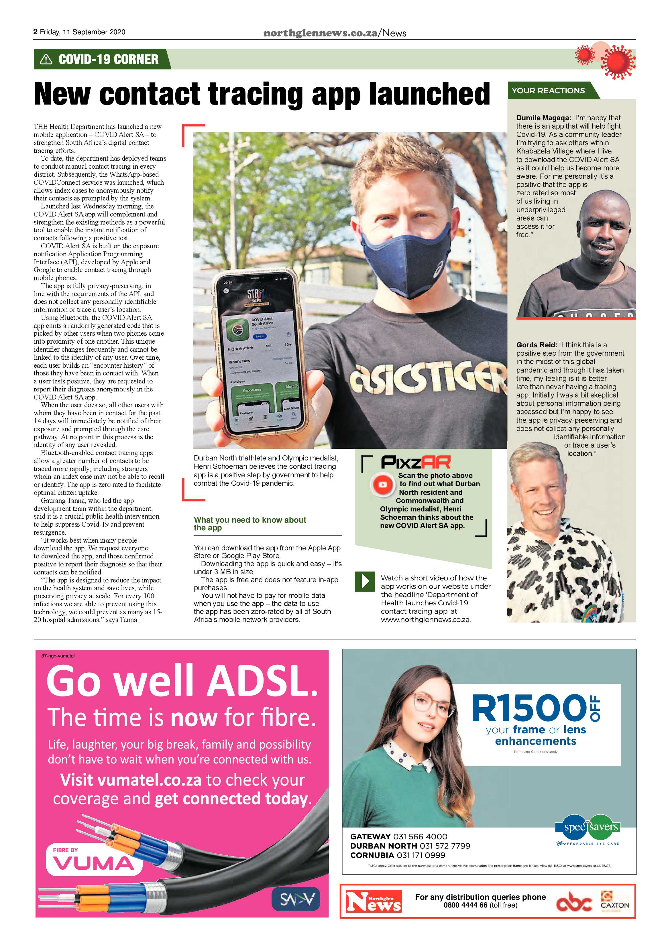 Northglen News 11 September 2020 page 2