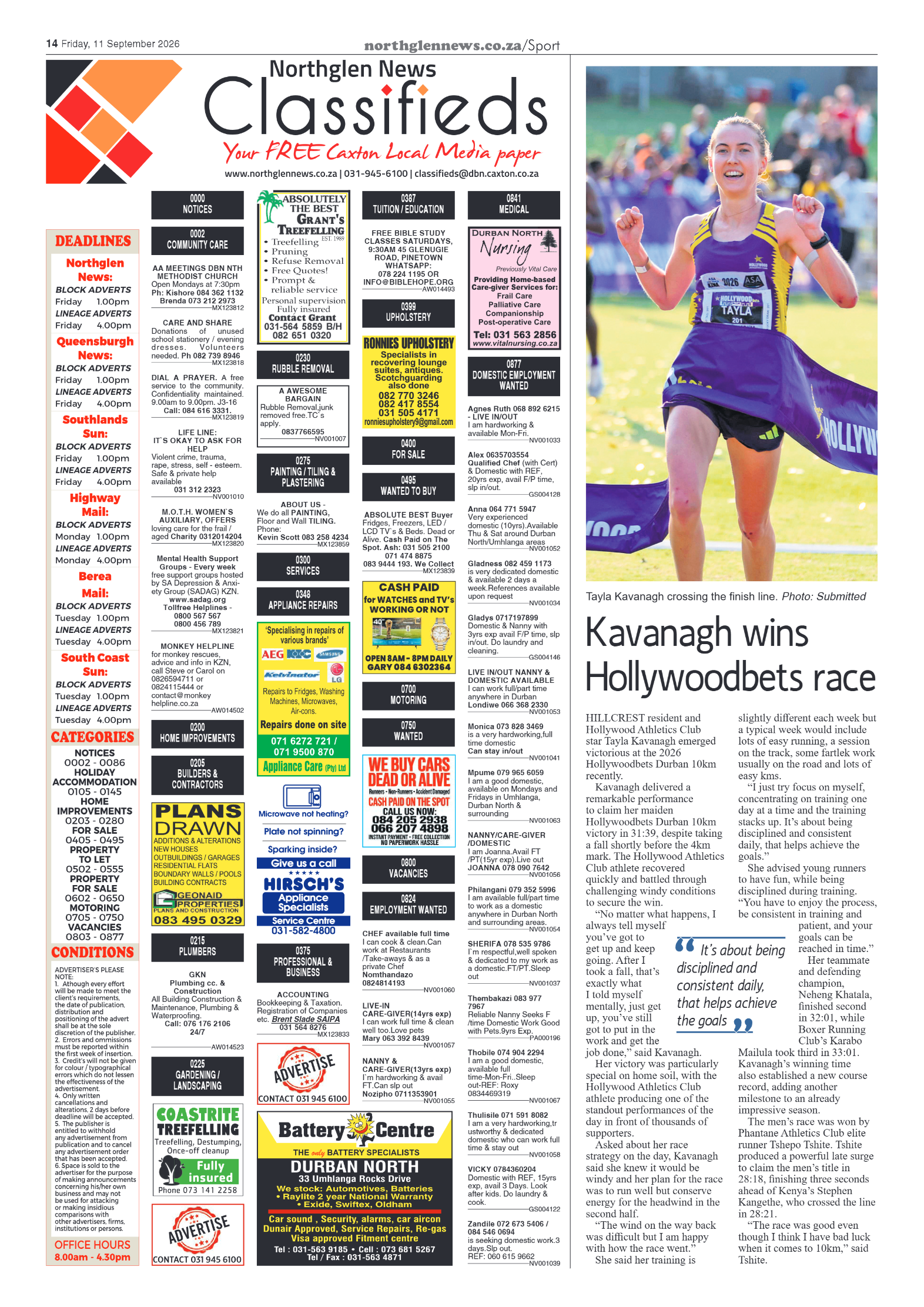 Northglen News 11 September 2026 page 14