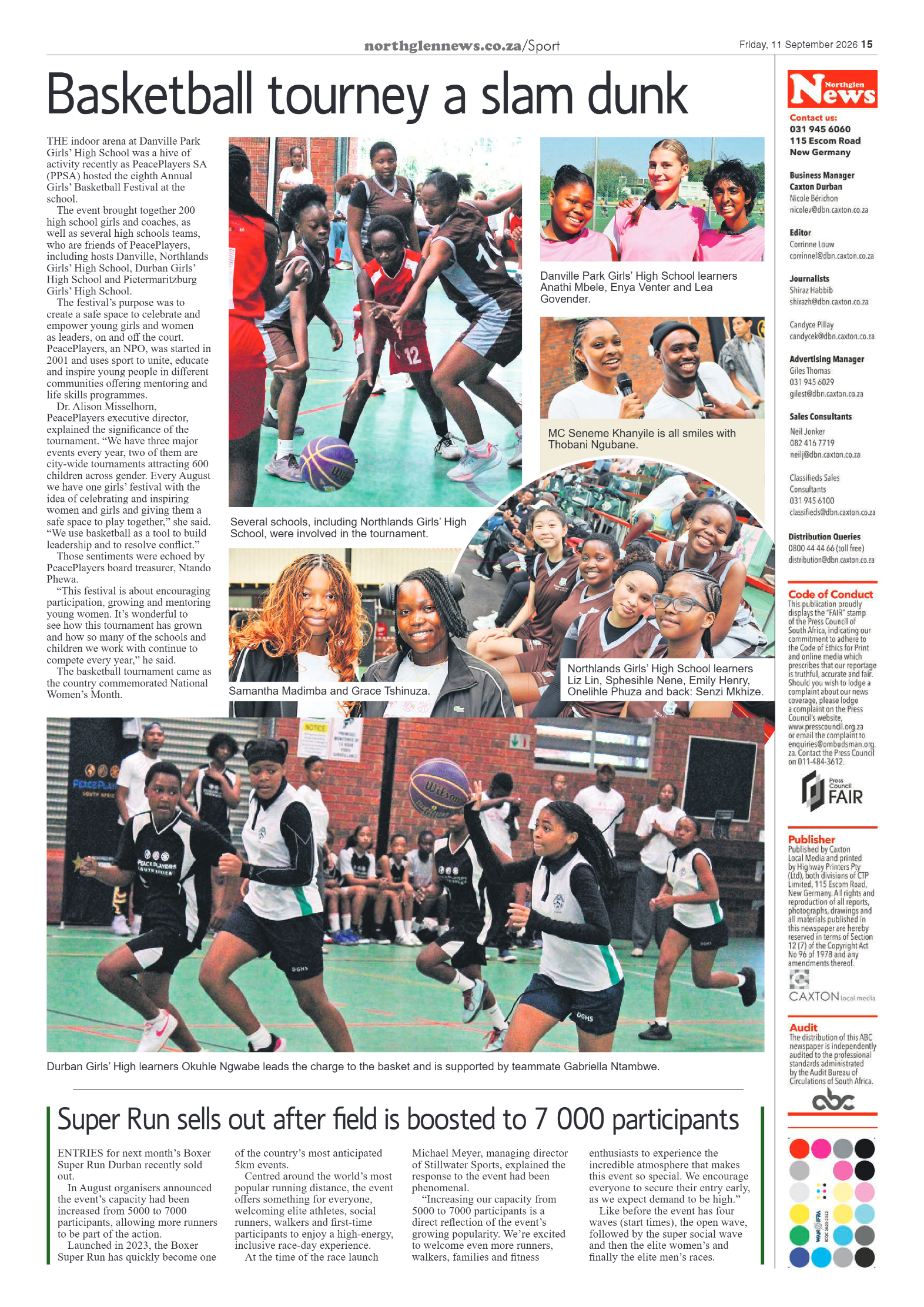 Northglen News 11 September 2026 page 15