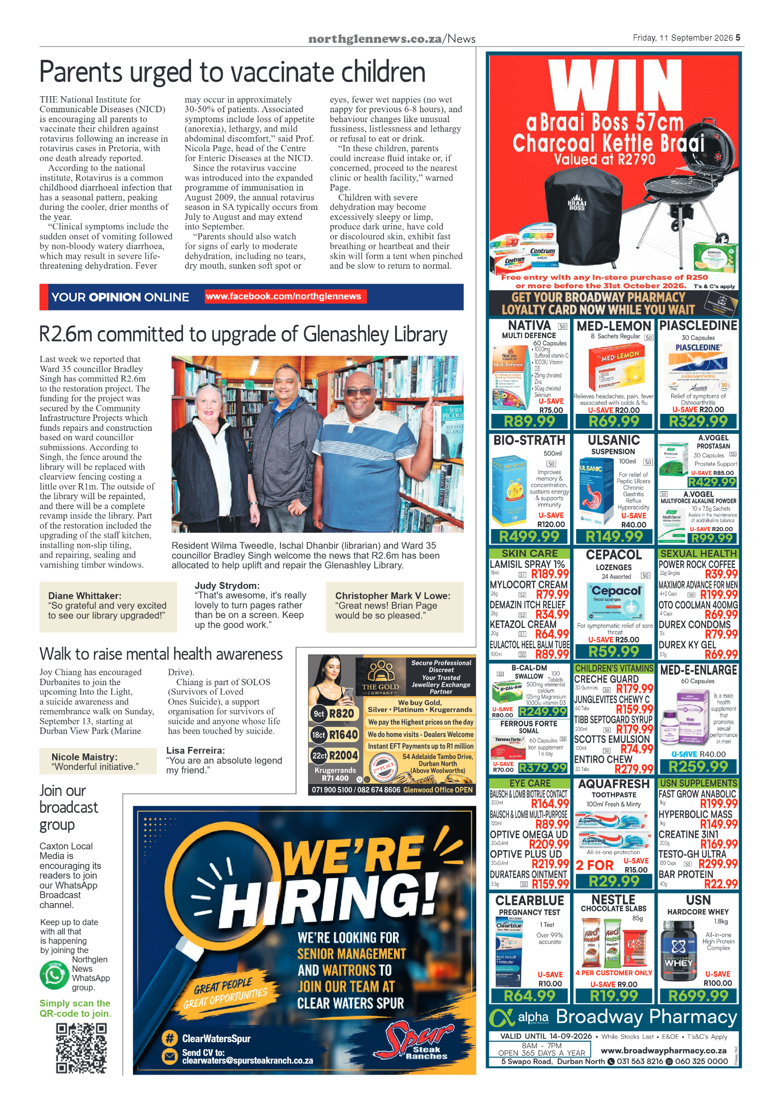 Northglen News 11 September 2026 page 5