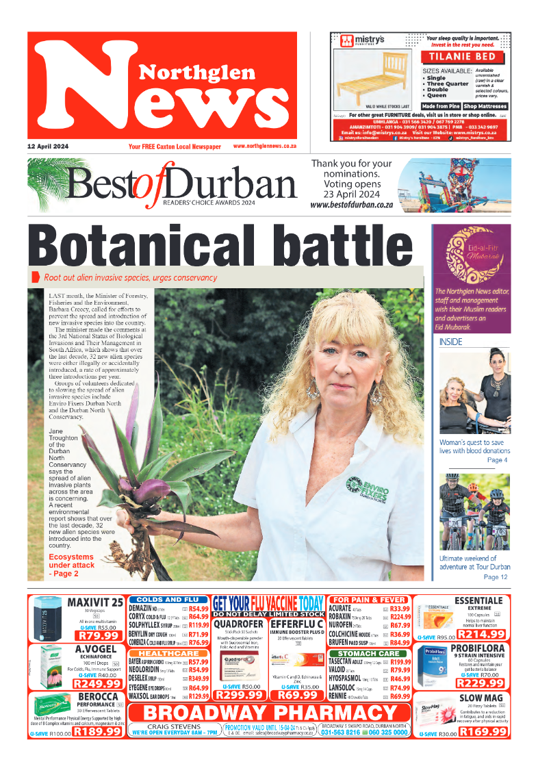 Northglen News 12 April 2024 page 1