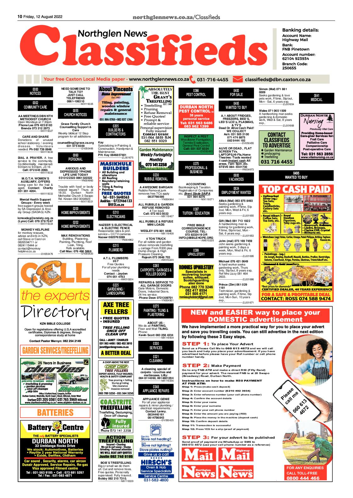 Northglen News 12 August 2022 page 10