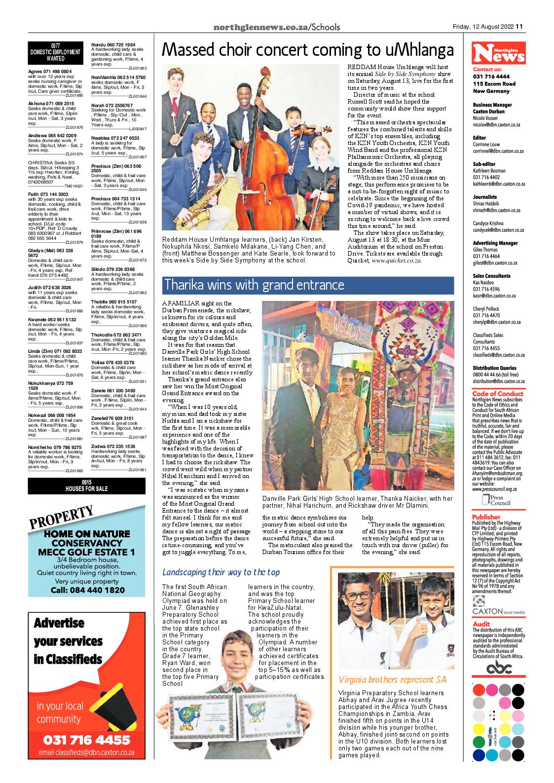 Northglen News 12 August 2022 page 11