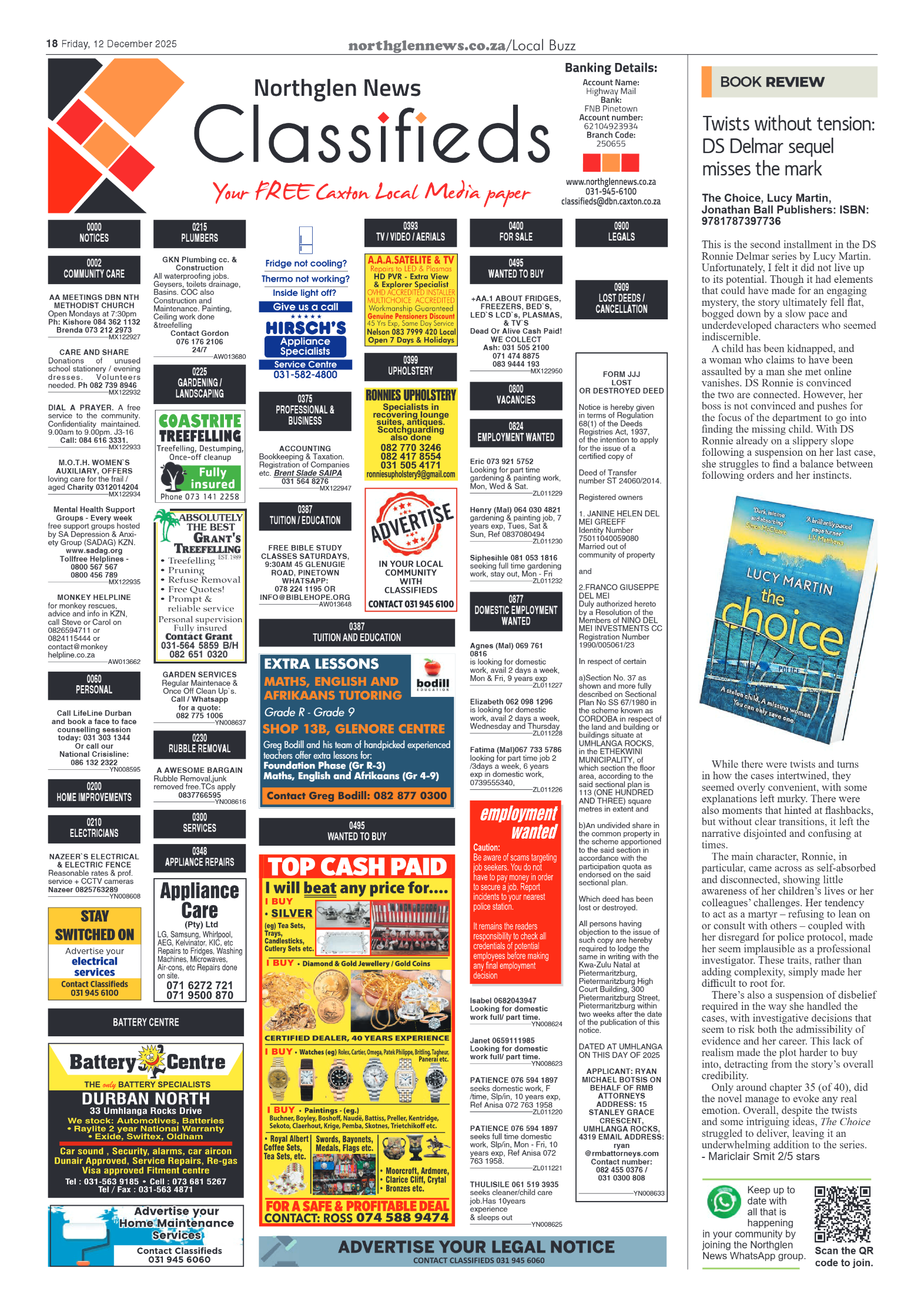 Northglen News 12 December 2025 page 18