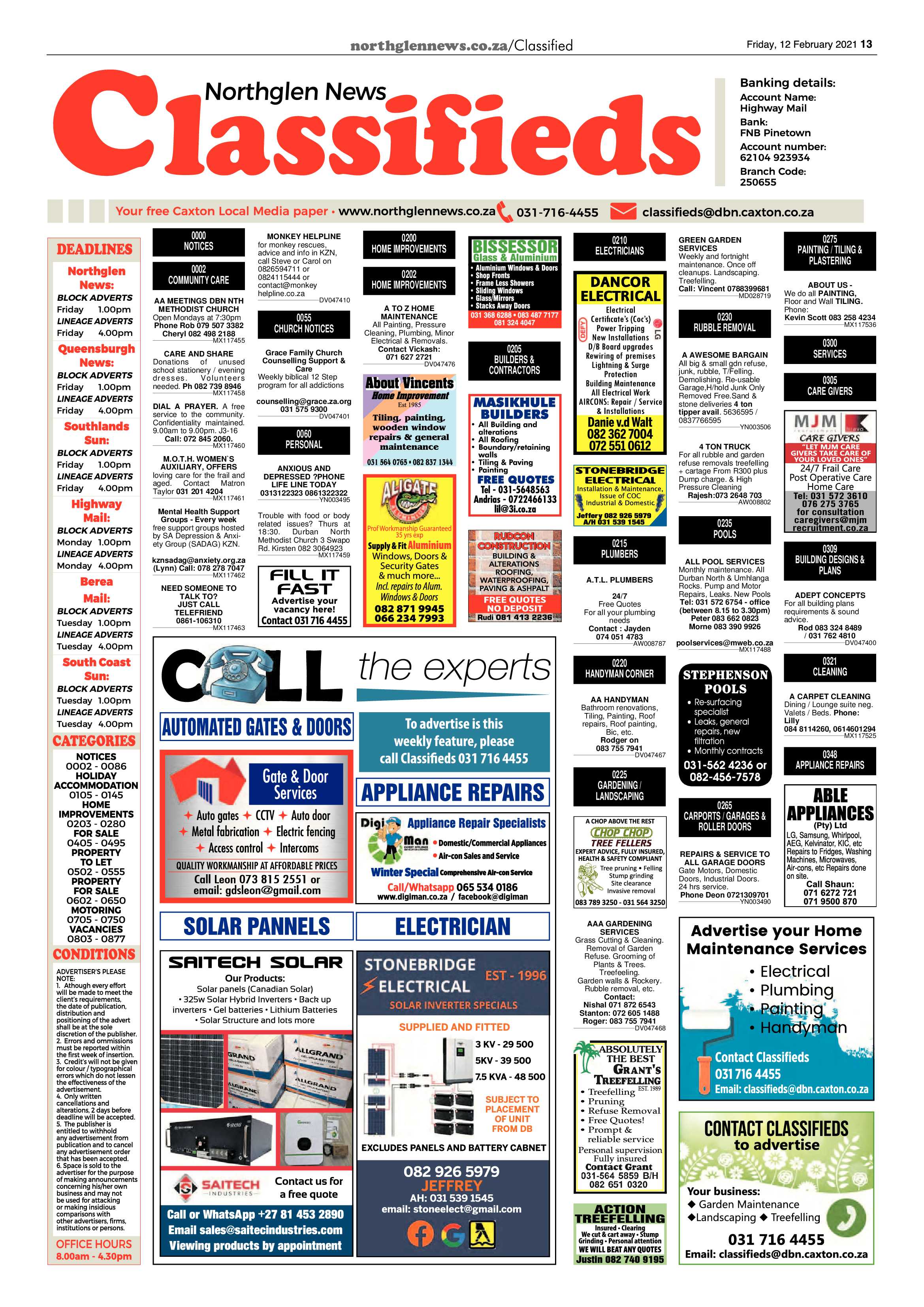 Northglen News 12 February 2021 page 13
