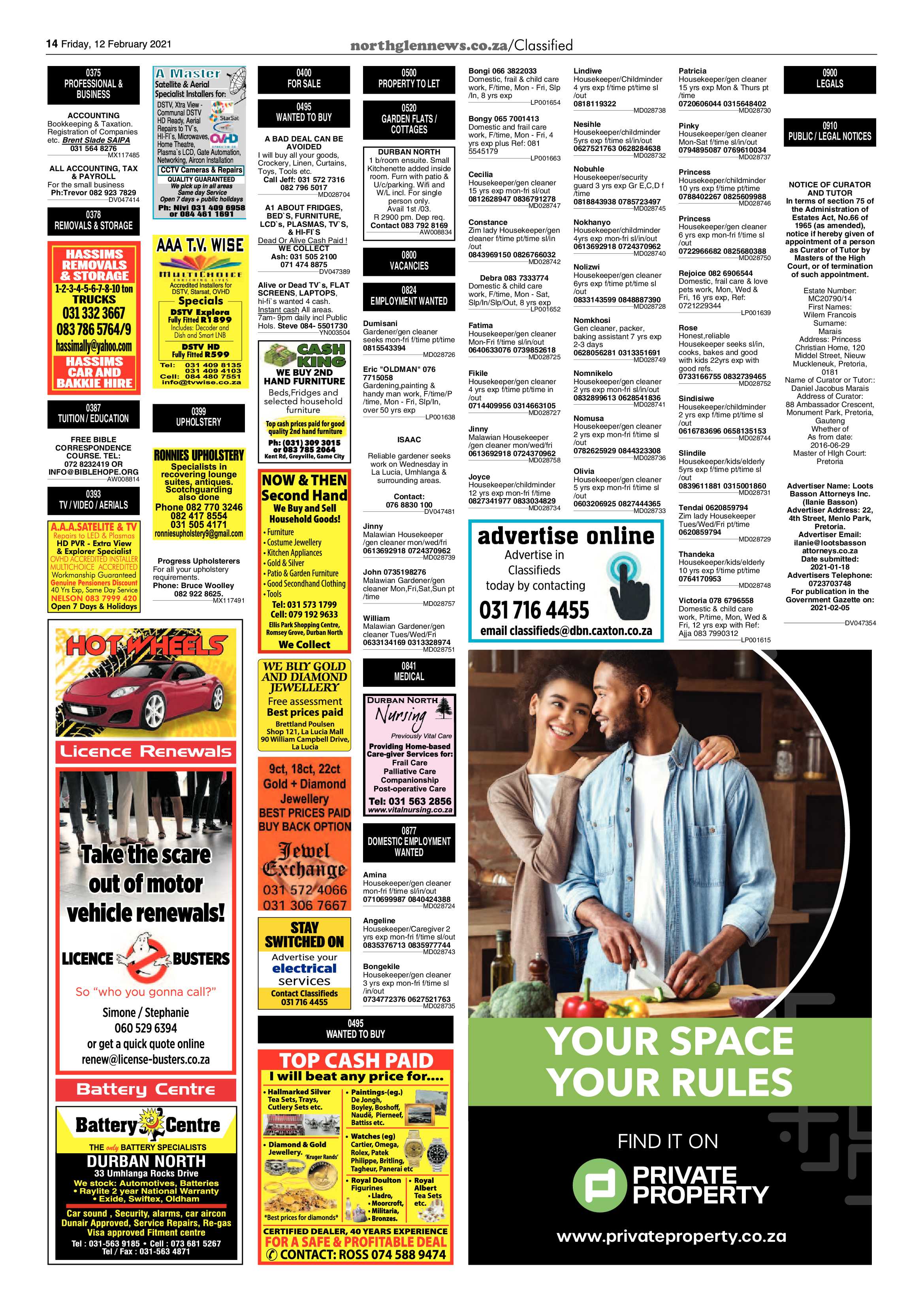 Northglen News 12 February 2021 page 14