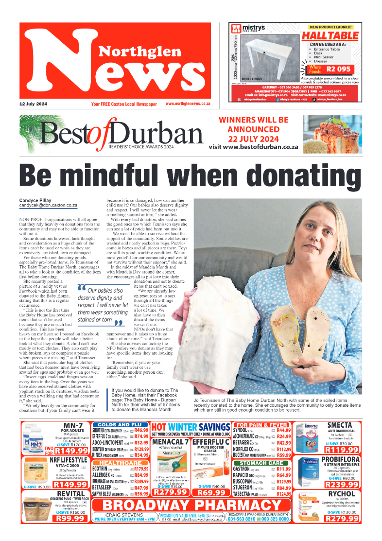 Northglen News 12 July 2024 page 1