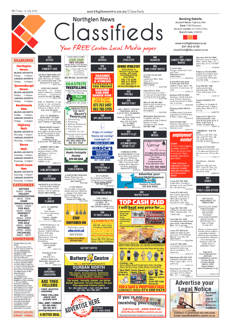 Northglen News 12 July 2024 page 10