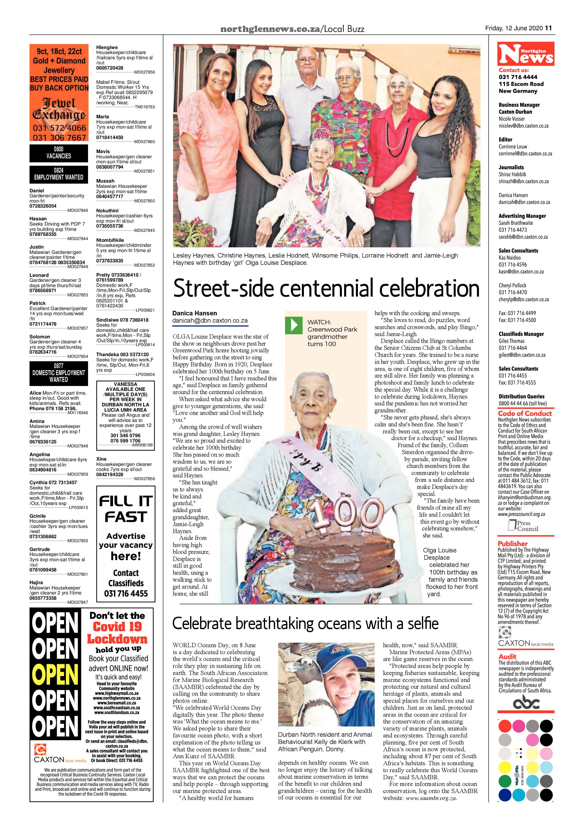 Northglen News 12 June 2020 page 11