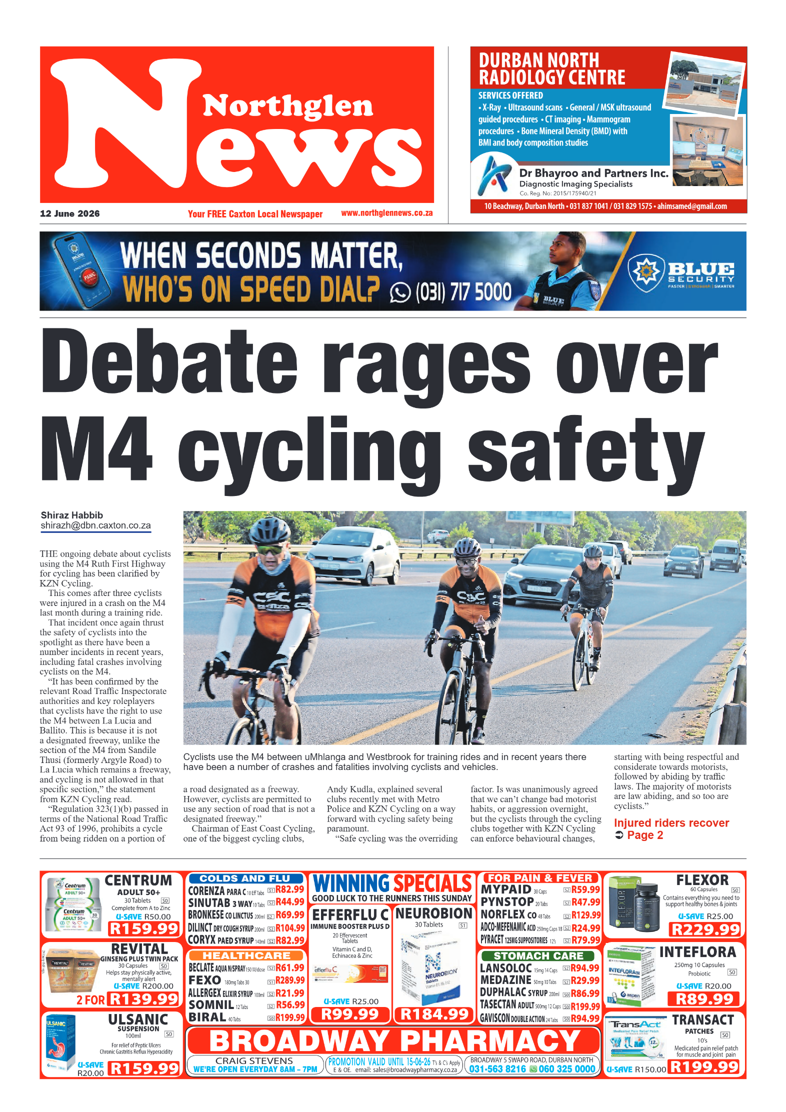 Northglen News 12 June 2026 page 1