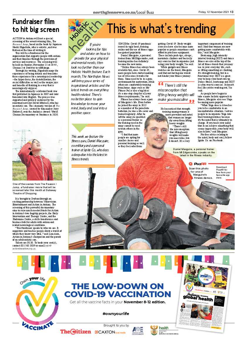 Northglen News 12 November 2021 page 13