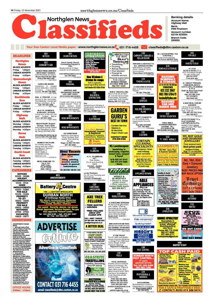 Northglen News 12 November 2021 page 14